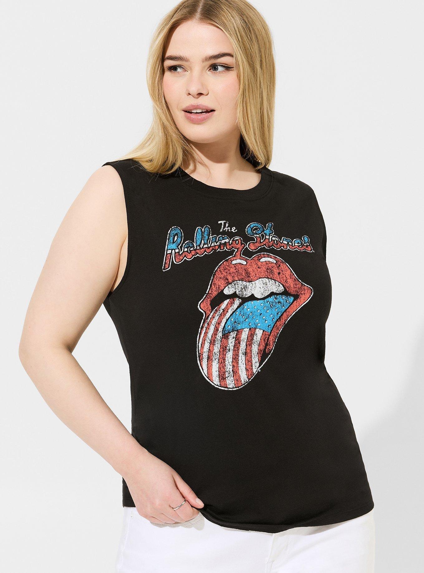 Plus Size - Rolling Stones Relax Fit Cotton Crew Tank - Torrid