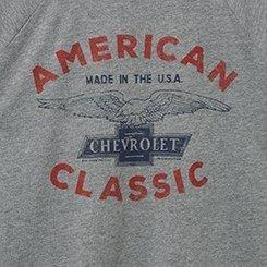 Chevrolet Classic Fit Cotton Boat-Neck Varsity Tee, MEDIUM HEATHER GREY, swatch