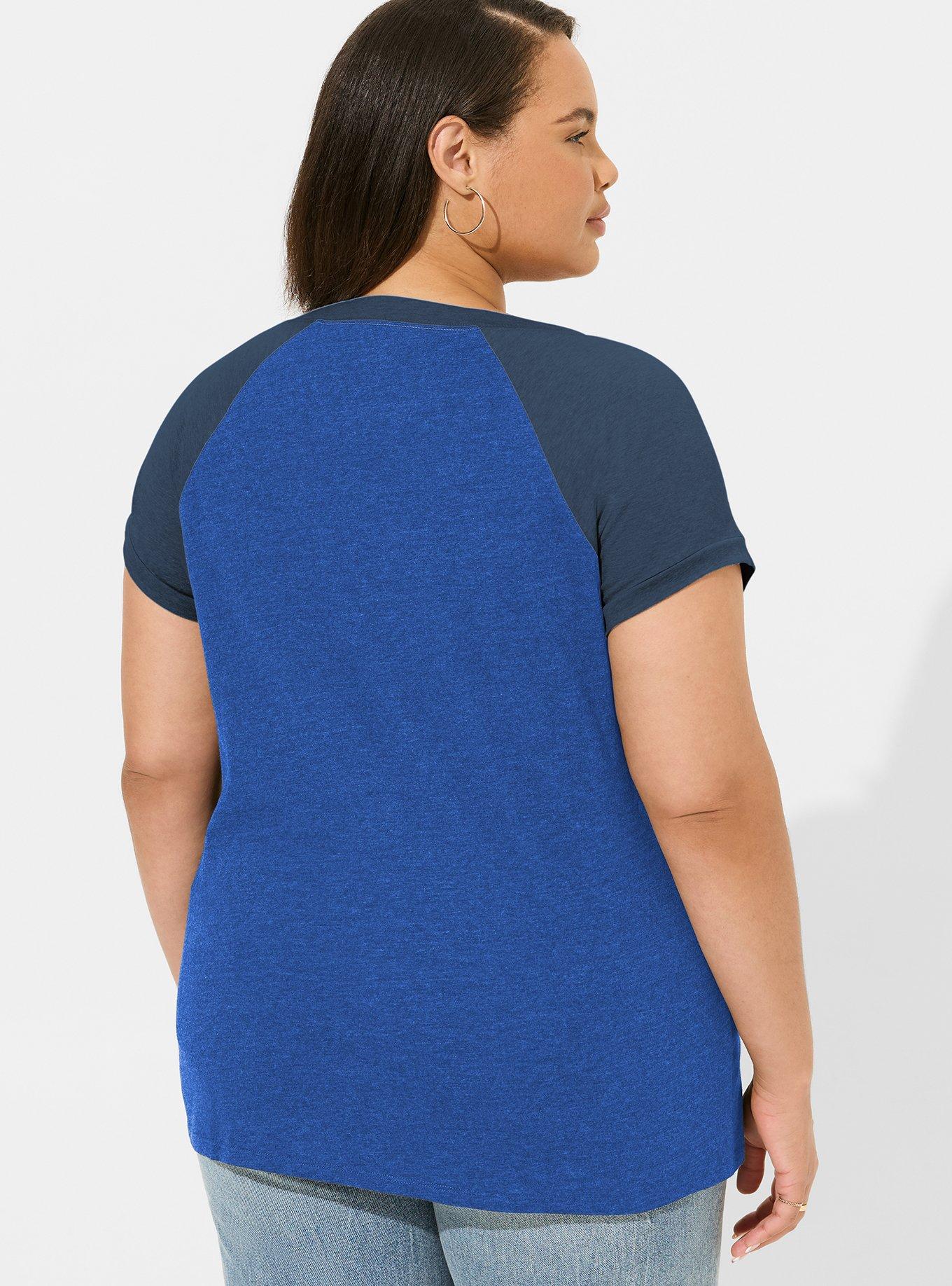 MLB Toronto Blue Jays Classic Fit Raglan V-Neck