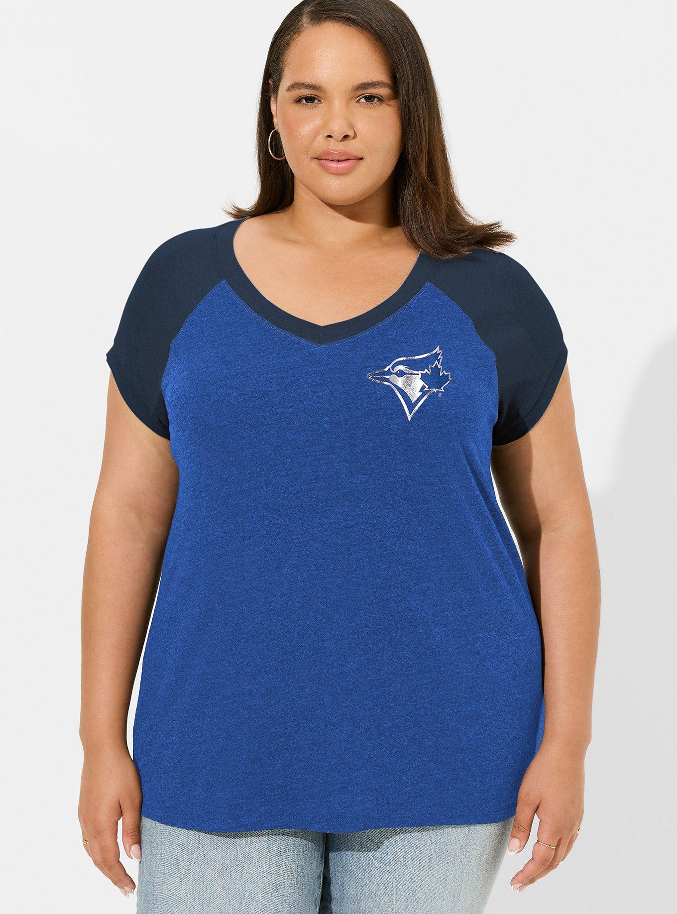 MLB Toronto Blue Jays Classic Fit Raglan V-Neck