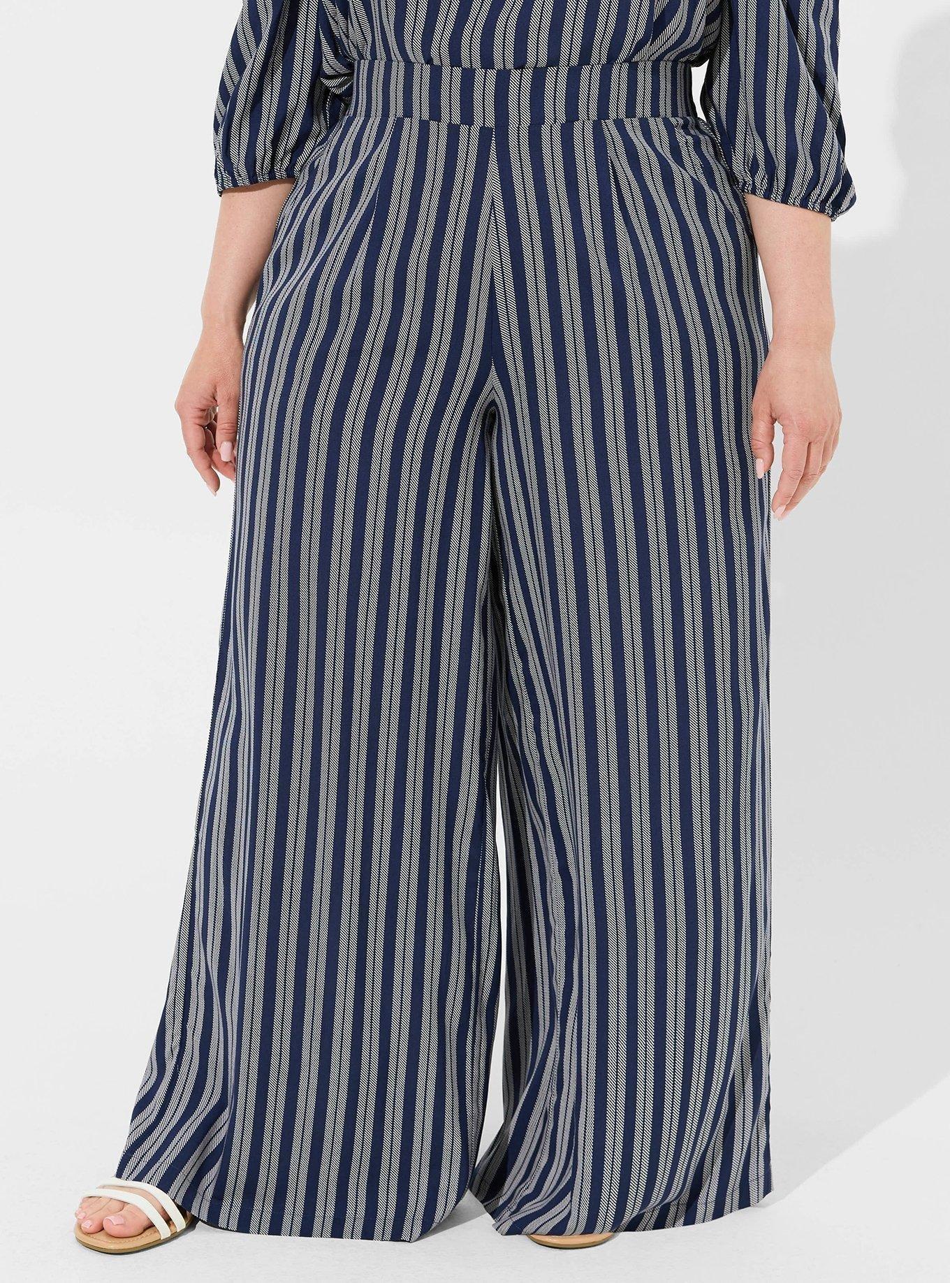 Pull On Challis Wide Leg High Rise Pant