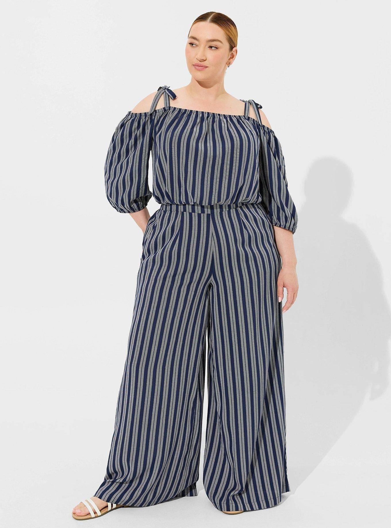 Pull On Challis Wide Leg High Rise Pant