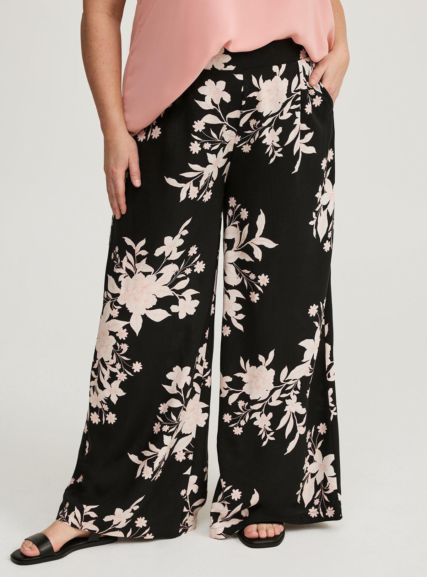 High-Rise Pull-On Wide-Leg Pant