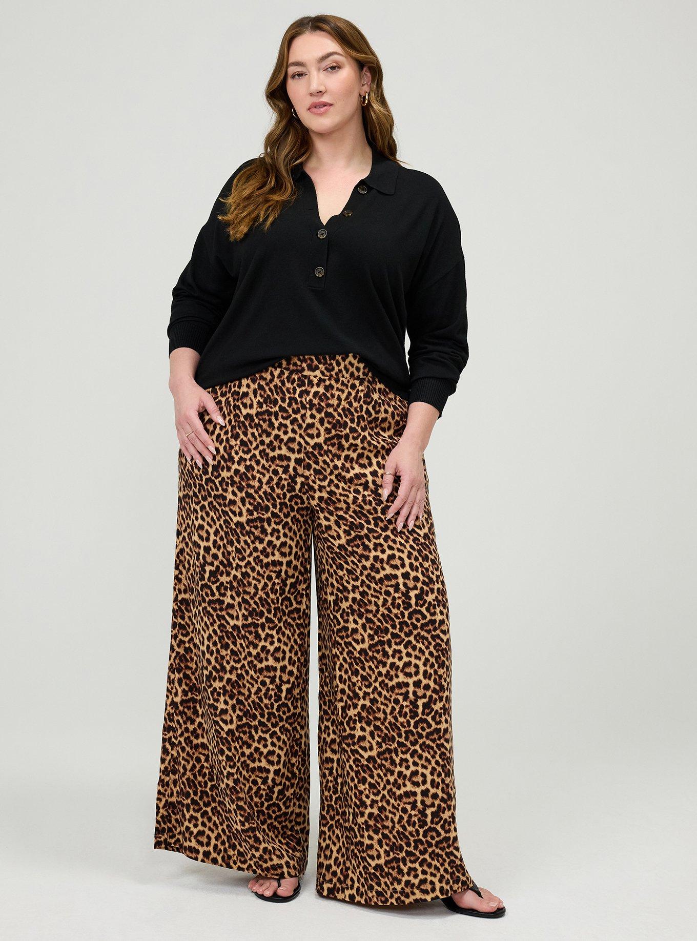 High-Rise Pull-On Wide-Leg Pant