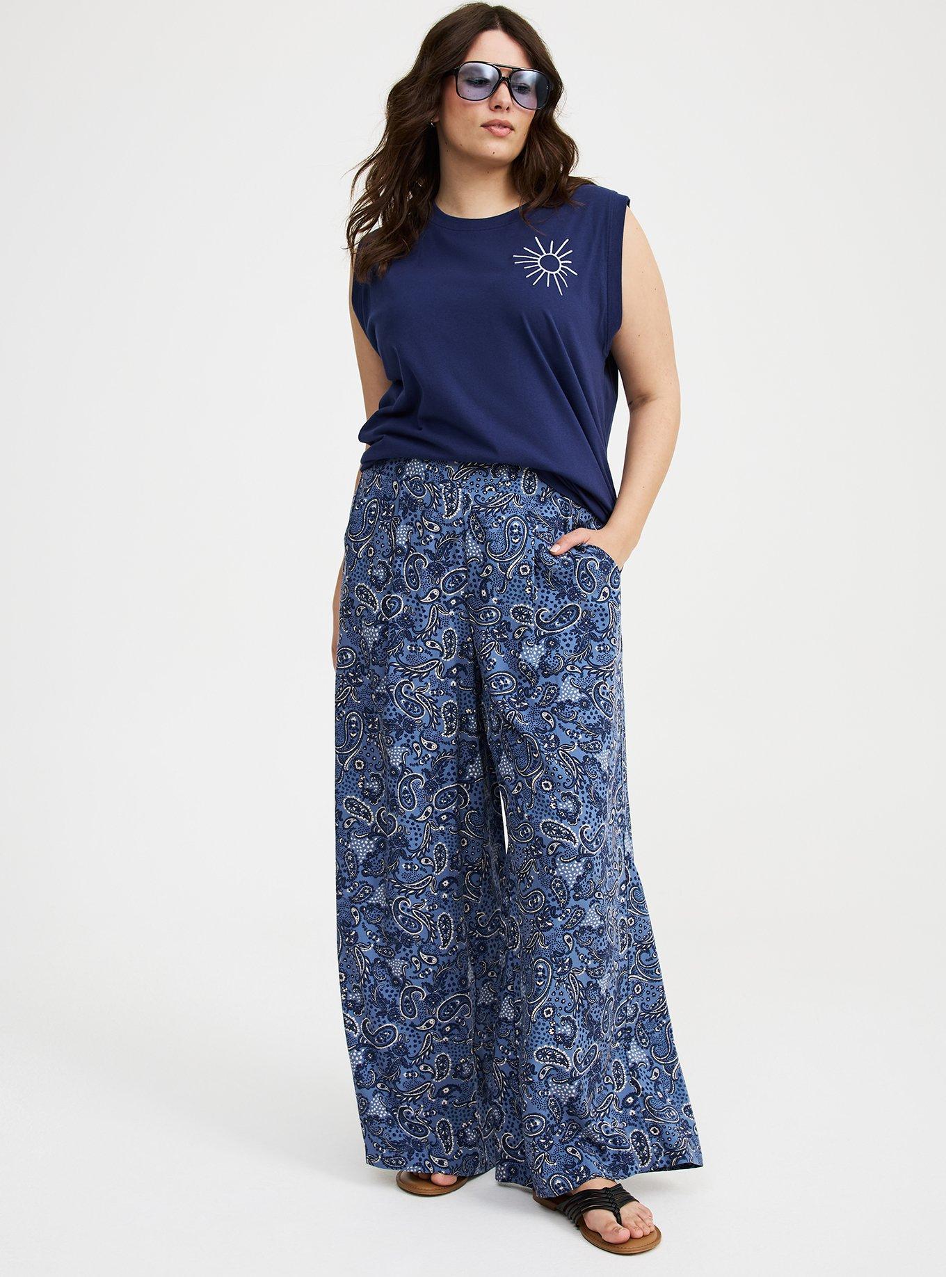 Plus Size - High-Rise Pull-On Wide-Leg Pant - Torrid Plus Size - High-Rise Pull-On Wide-Leg Pant - Torrid