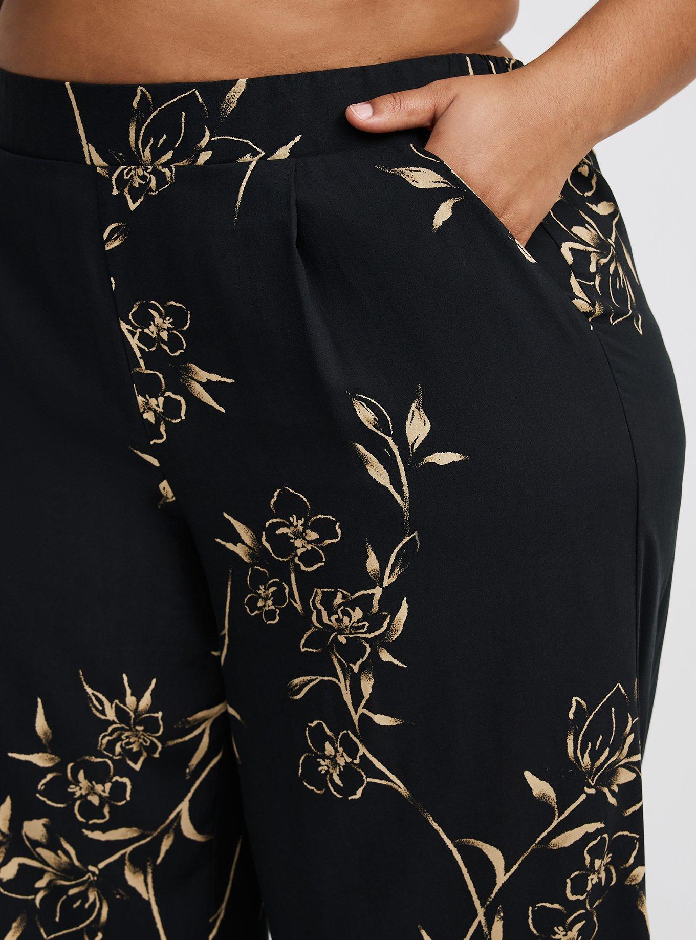 High-Rise Pull-On Wide-Leg Pant