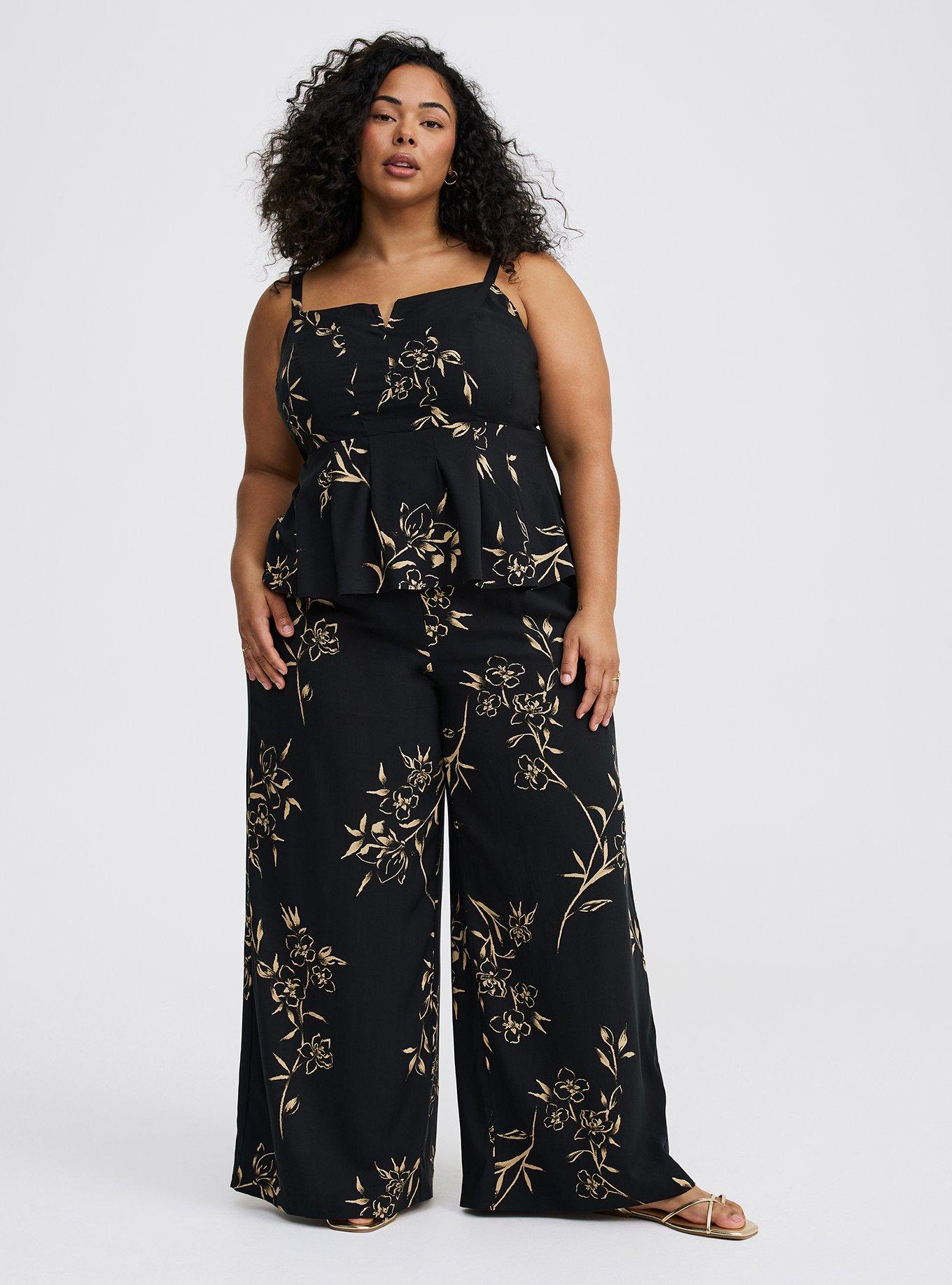 High-Rise Pull-On Wide-Leg Pant