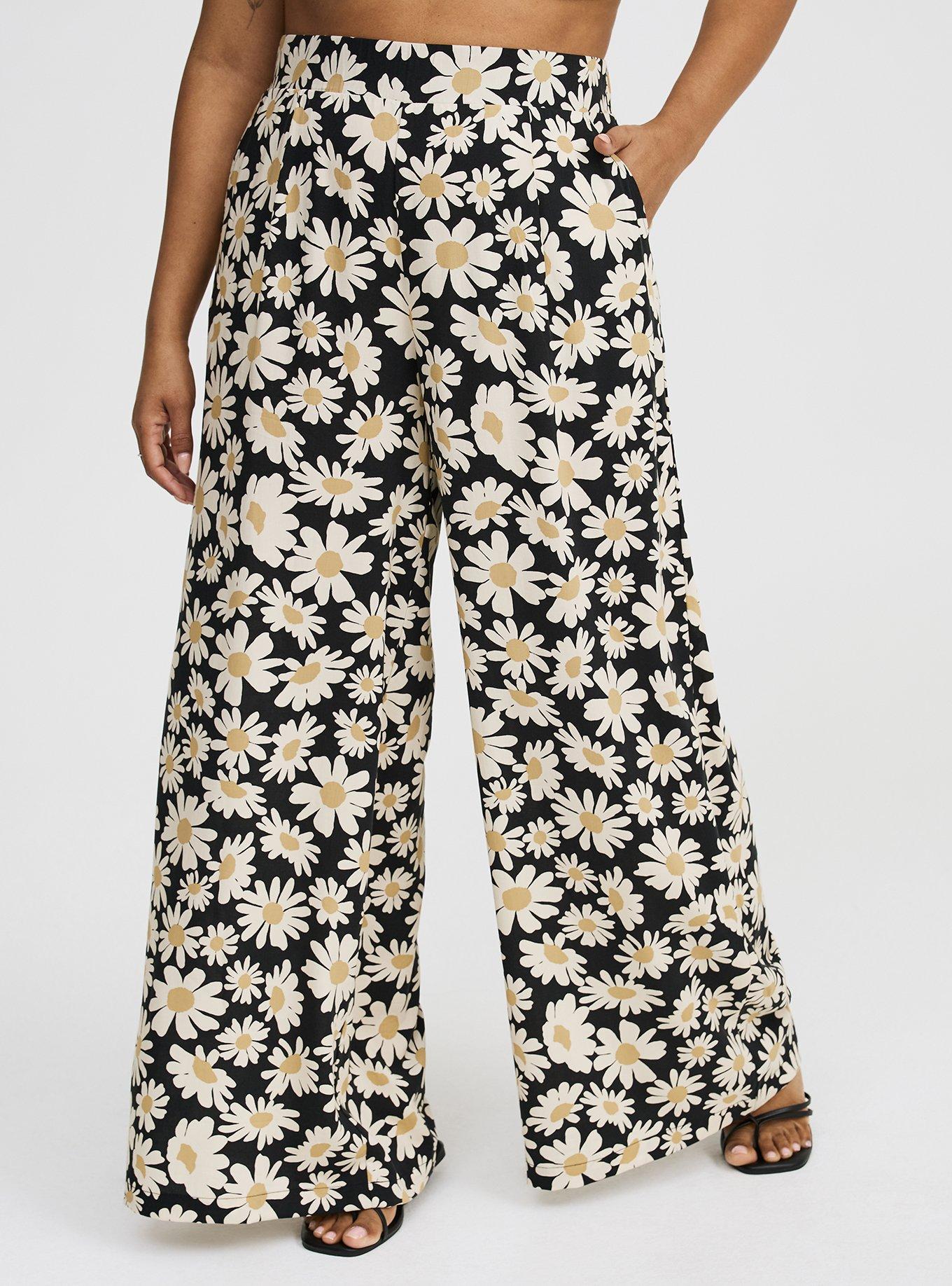 High-Rise Pull-On Wide-Leg Pant