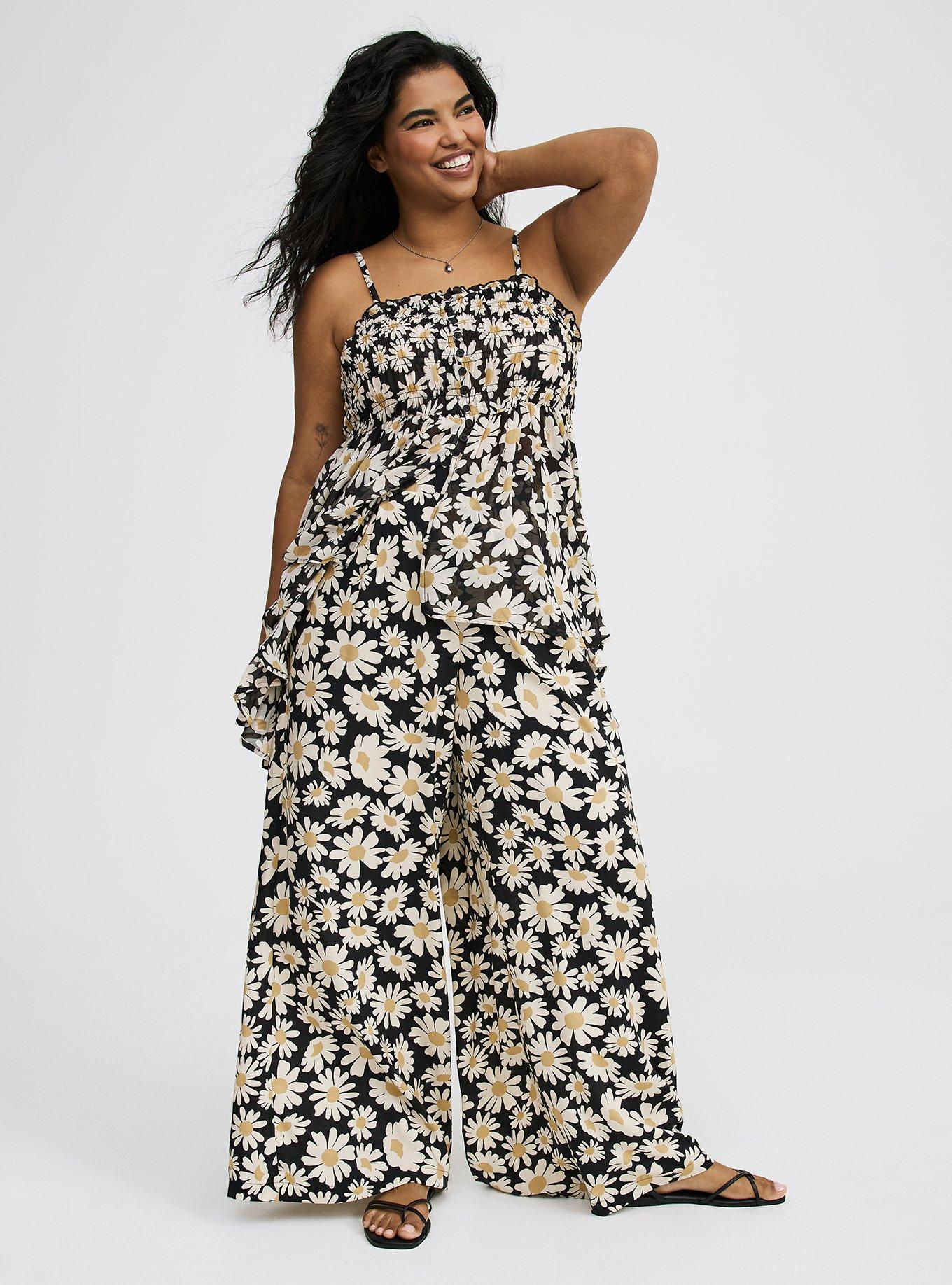 High-Rise Pull-On Wide-Leg Pant