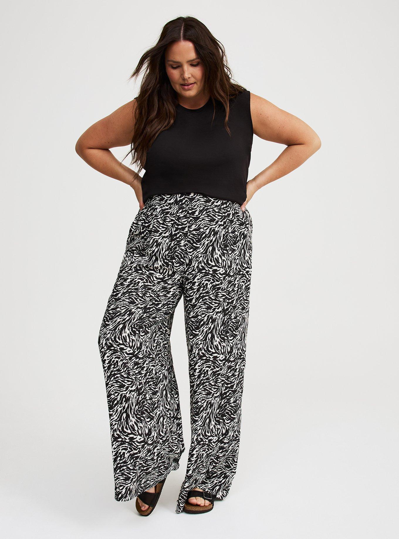 Pull-On Wide Leg Pant