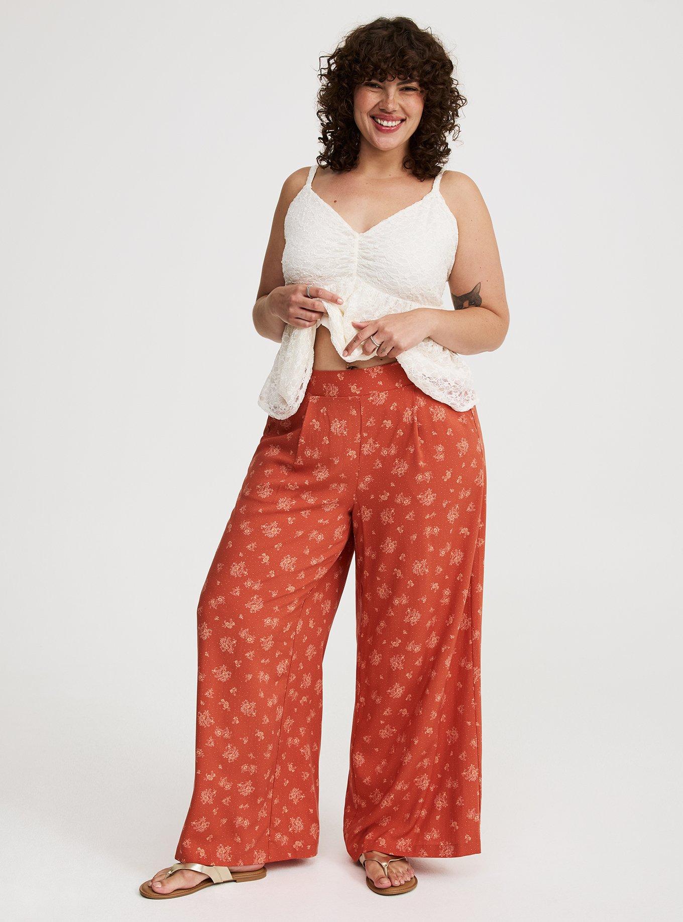 Pull-On Wide Leg Pant