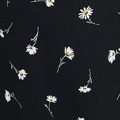 High-Rise Pull-On Challis Wide Leg Pant, DARA DAISIES FLORAL BLACK, swatch