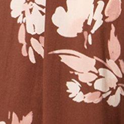 High-Rise Pull-On Wide-Leg Pant, BECKS FLORAL BROWN, swatch