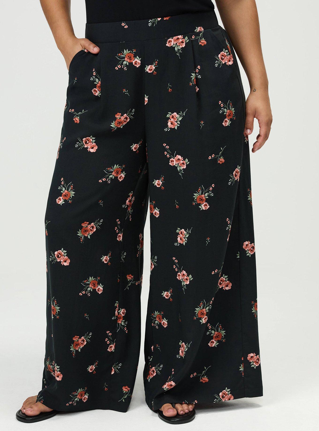High-Rise Pull-On Wide-Leg Pant, PENNY PORTUGAL BLACK, alternate