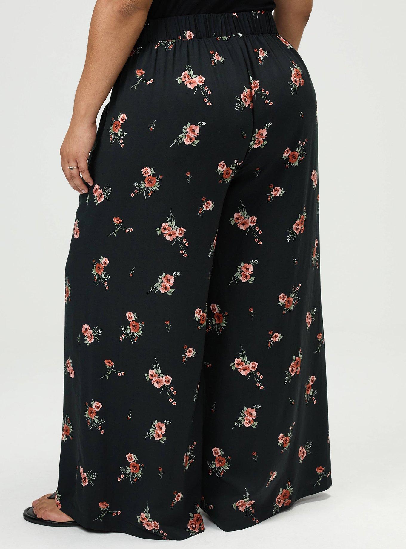 High-Rise Pull-On Wide-Leg Pant, PENNY PORTUGAL BLACK, alternate