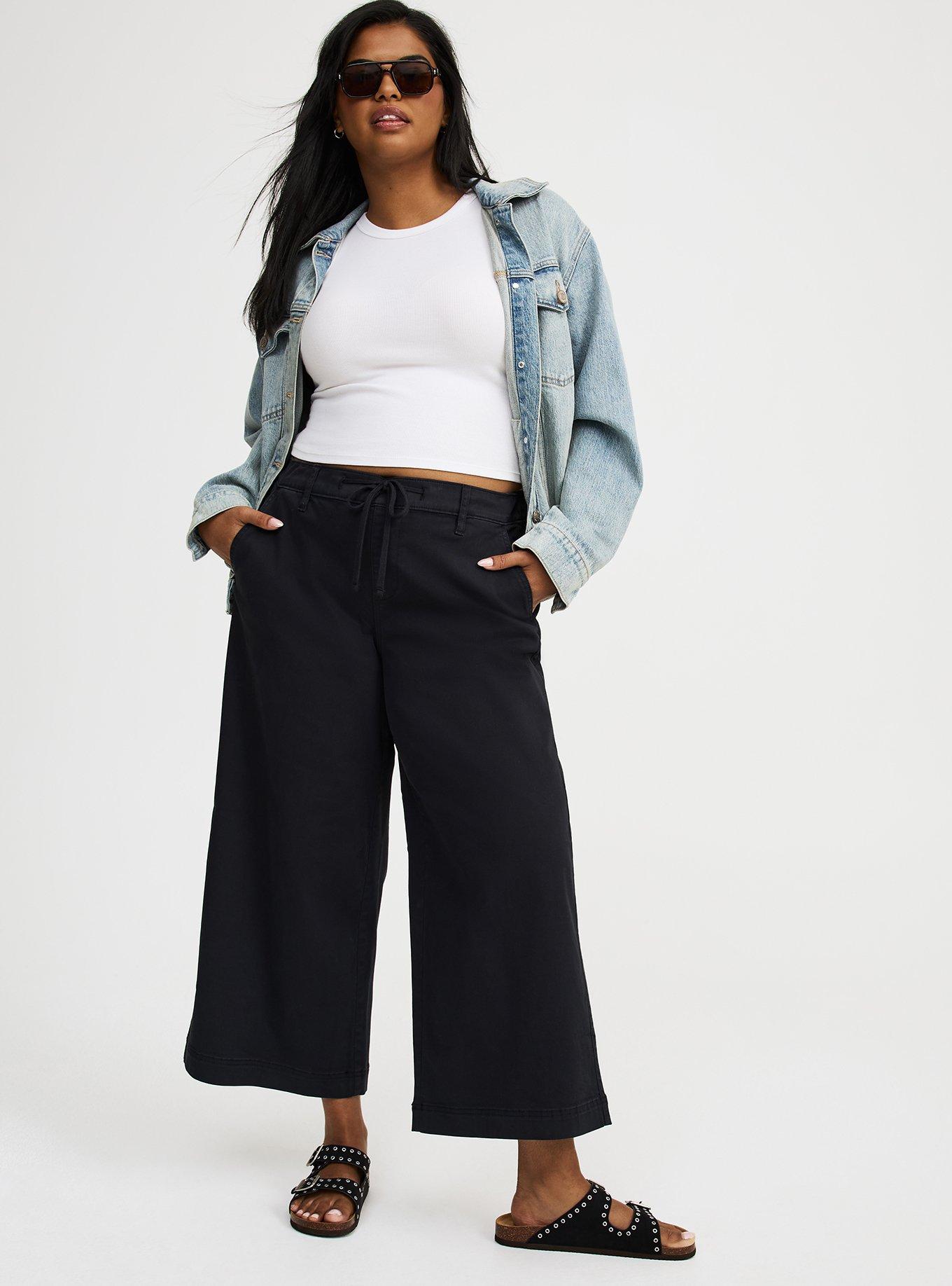 Weekend Wide Leg Ankle Crop Pants