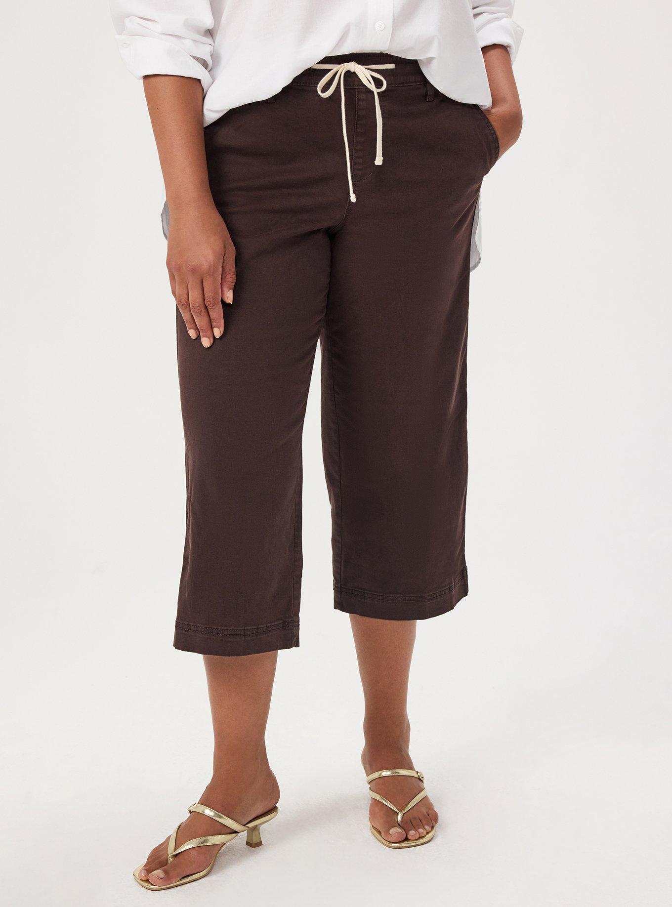 Pull-On Weekend Wide-Leg Ankle Pant, JAVA, alternate