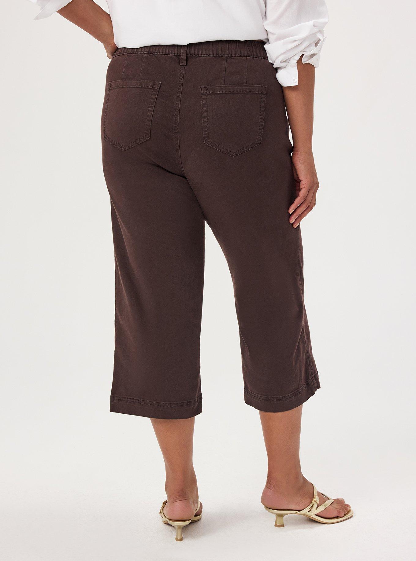Pull-On Weekend Wide-Leg Ankle Pant, JAVA, alternate