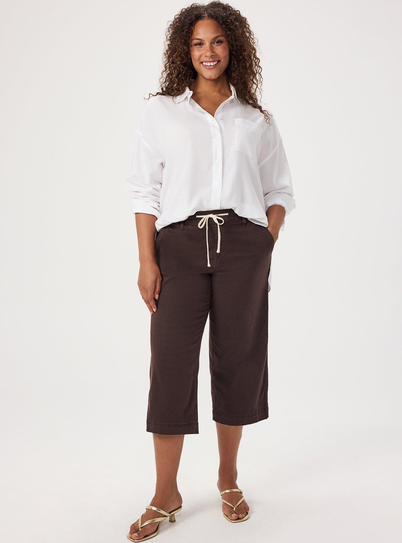 Pull-On Weekend Wide-Leg Ankle Pant, JAVA, hi-res