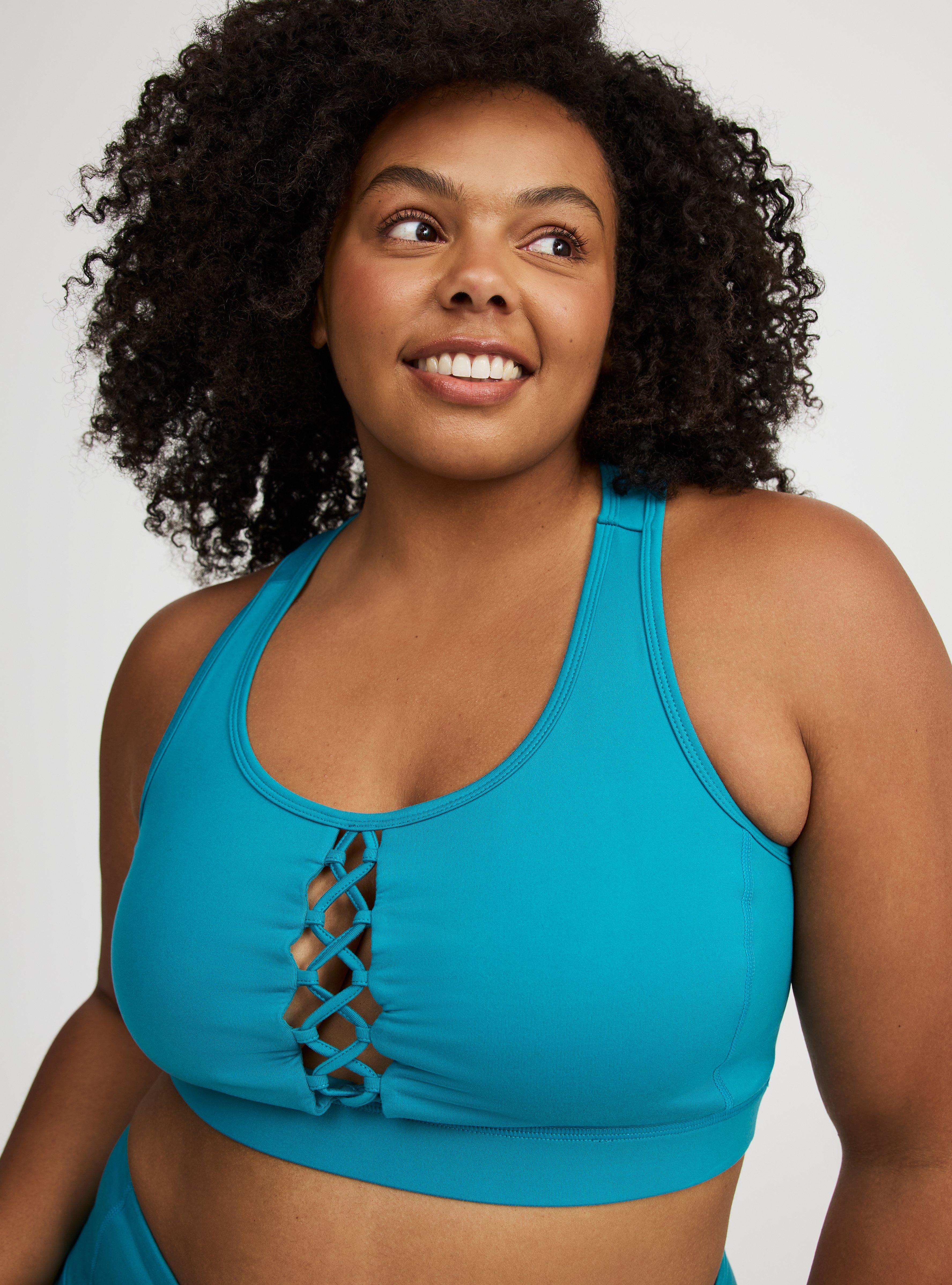 Plus Size - TRU Low Impact Wireless Cross-Front Active Bra - Torrid