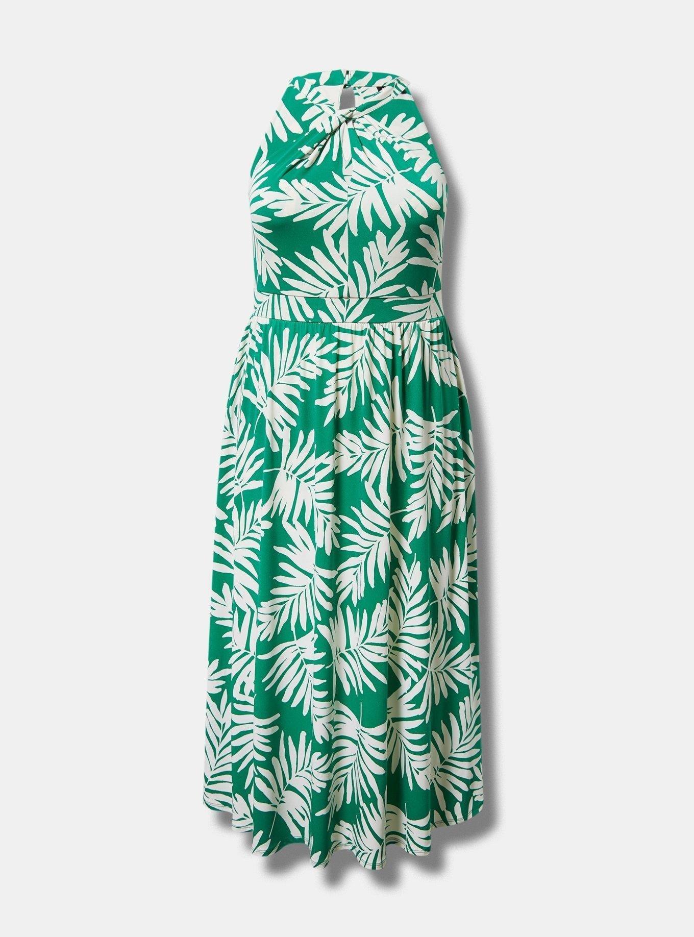 Plus Size - Tea Length Studio Knit Halter Dress - Torrid