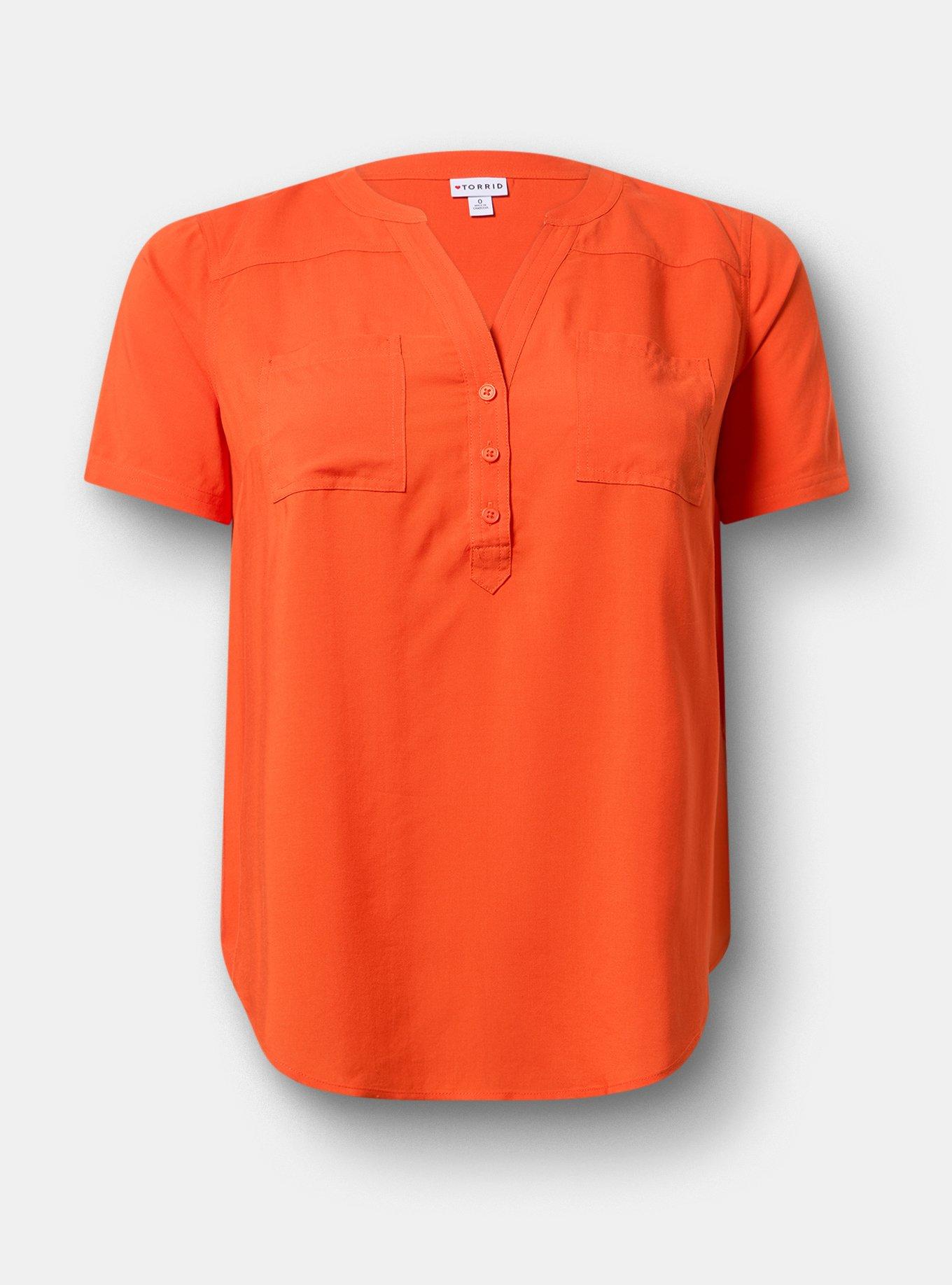 Plus Size - Harper Challis Short Sleeve Blouse - Torrid