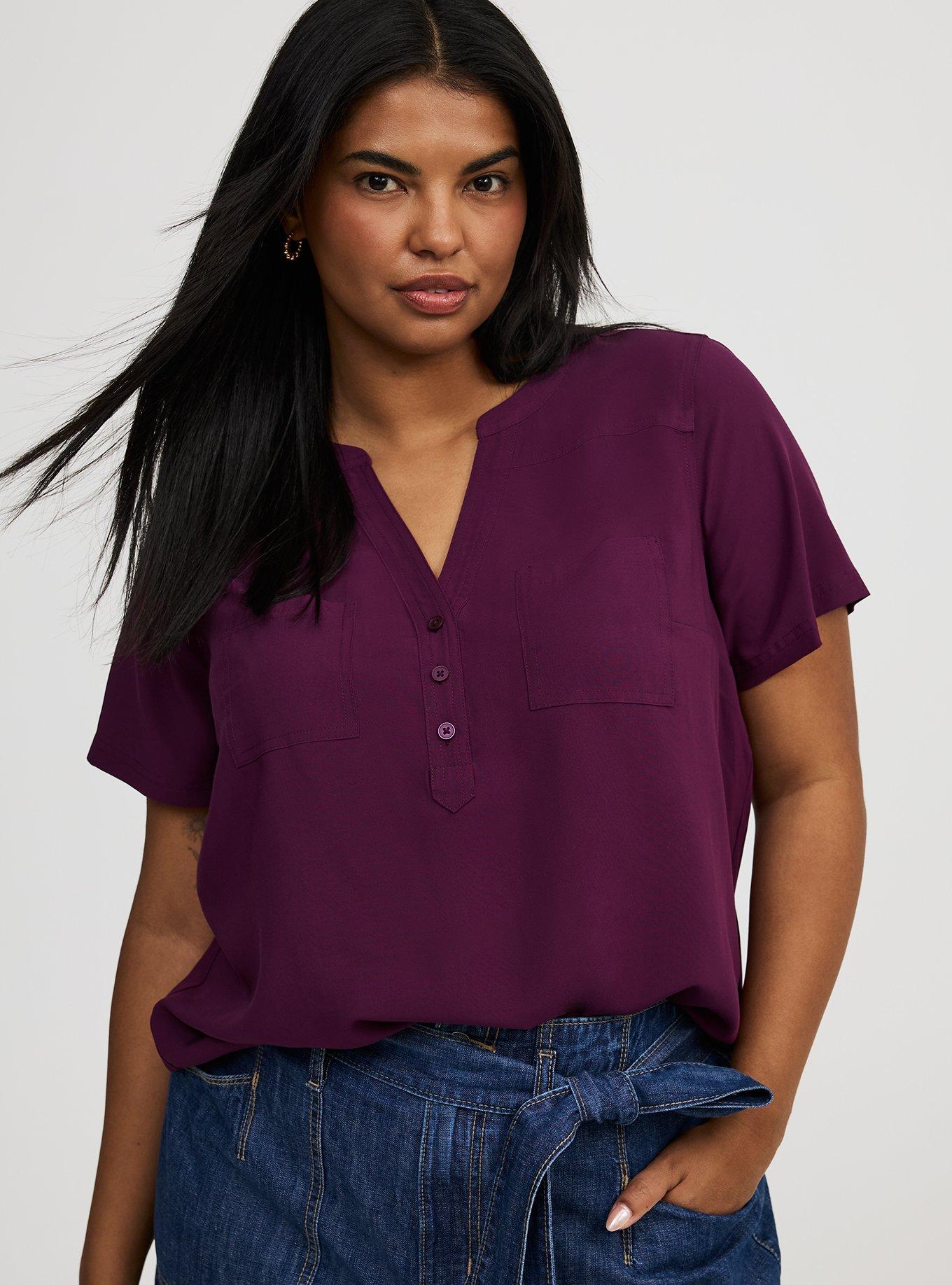 Harper Challis Short Sleeve Blouse