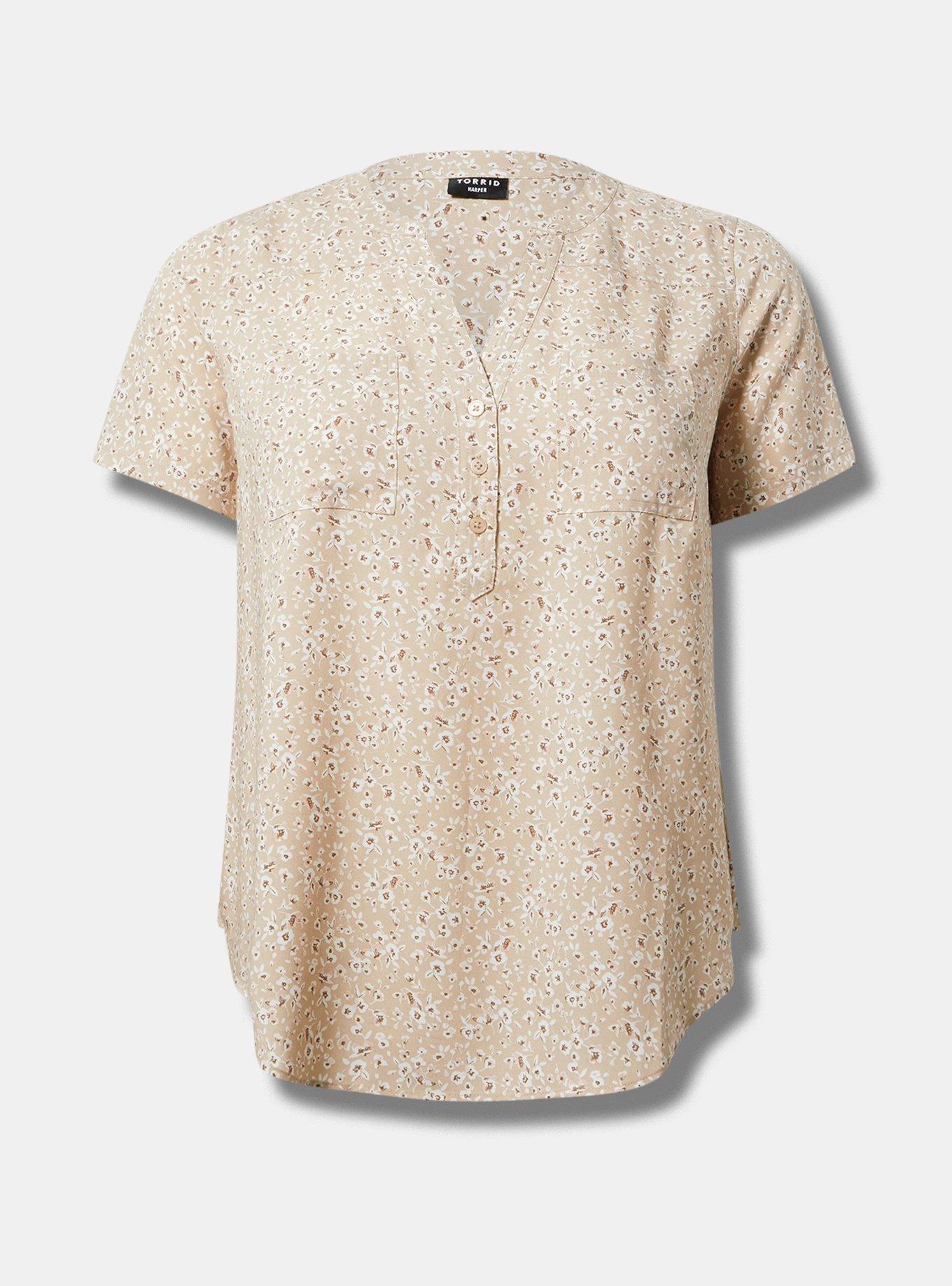 Harper Challis Short Sleeve Blouse