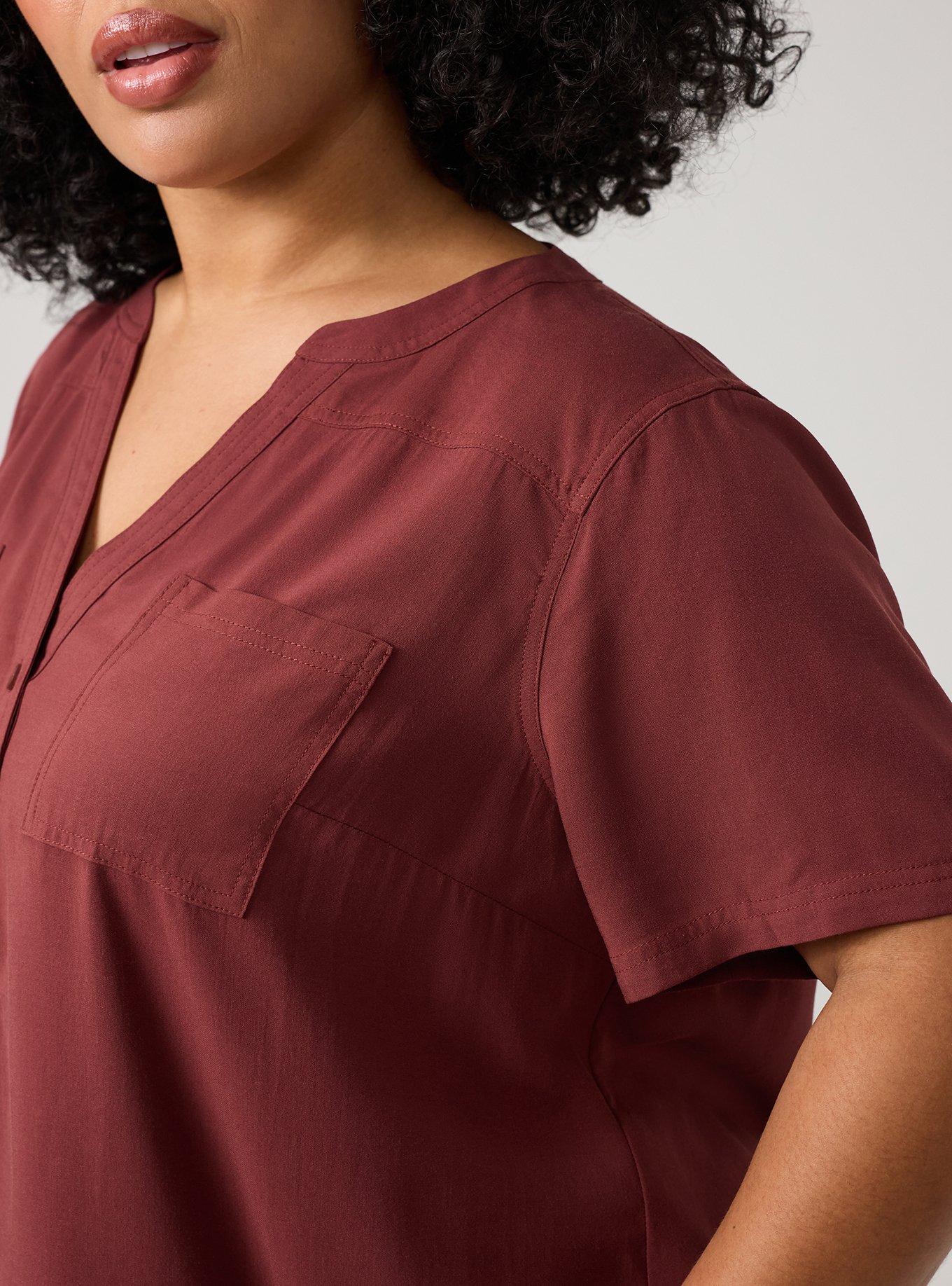 Harper Challis Short Sleeve Blouse, Andorra, alternate