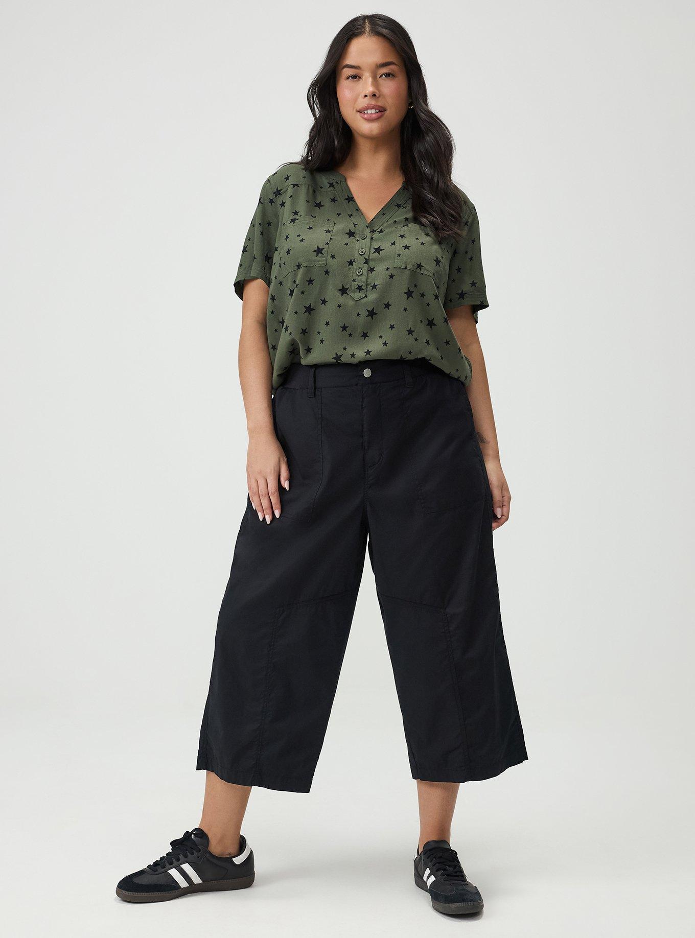 Harper Challis Short Sleeve Blouse, STAR POP DEEP DEPTHS, alternate