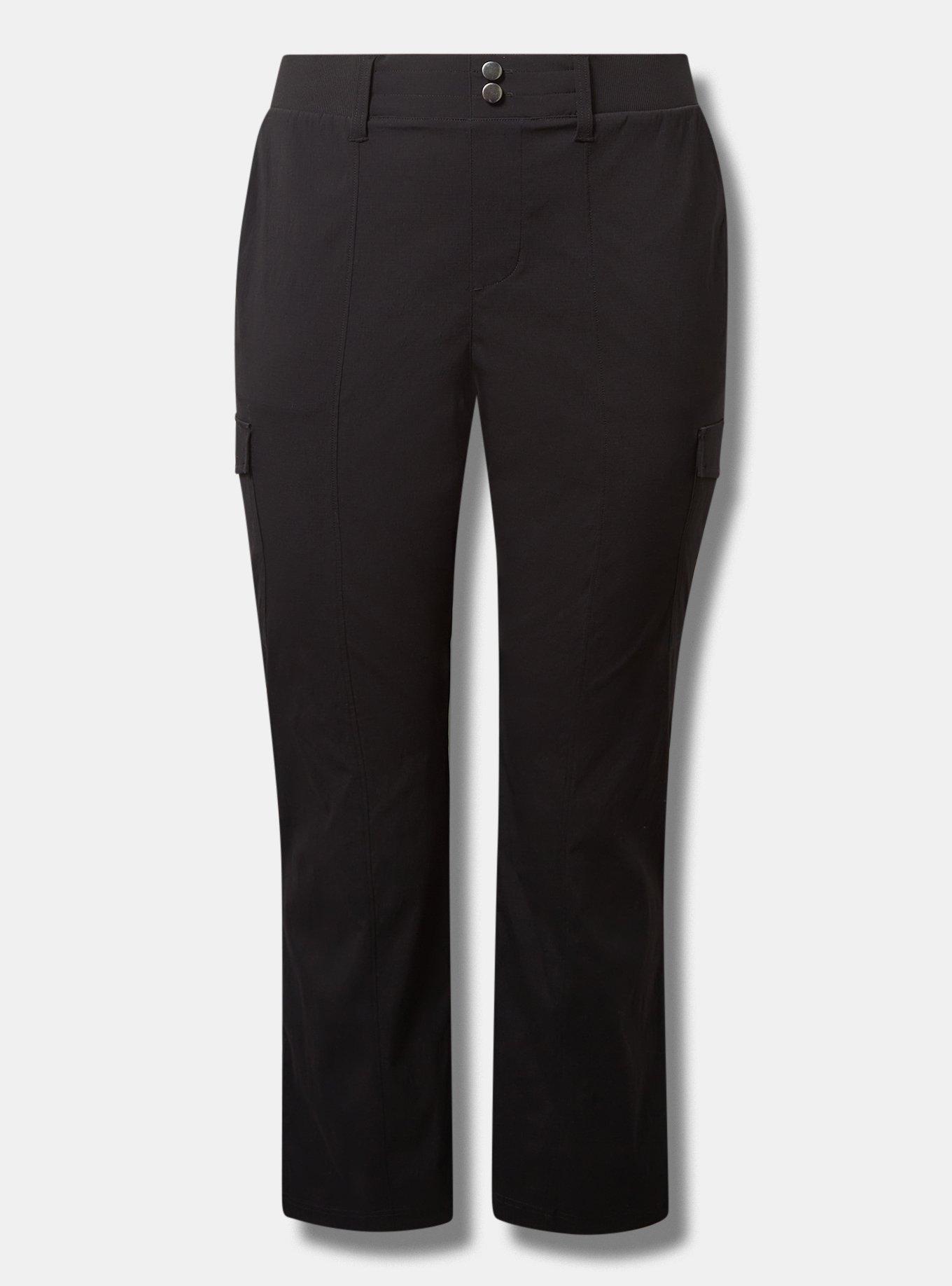 Plus Size Happy Camper Ripstop Full Length Active Slim Boot Pant, DEEP BLACK, hi-res