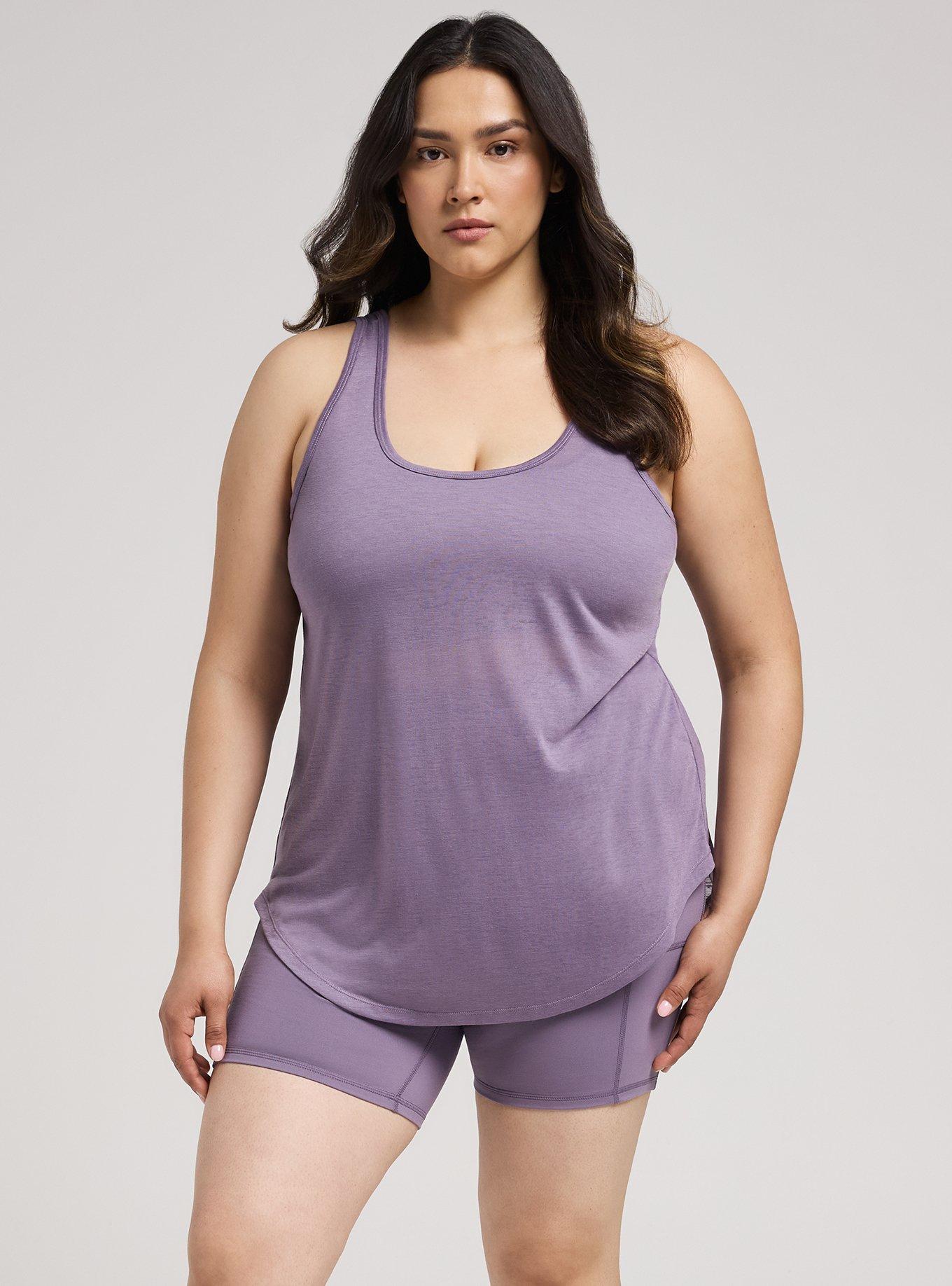 TRU Super Soft Performance Jersey 7'' Active Bike Short, PURPLE SAGE, alternate