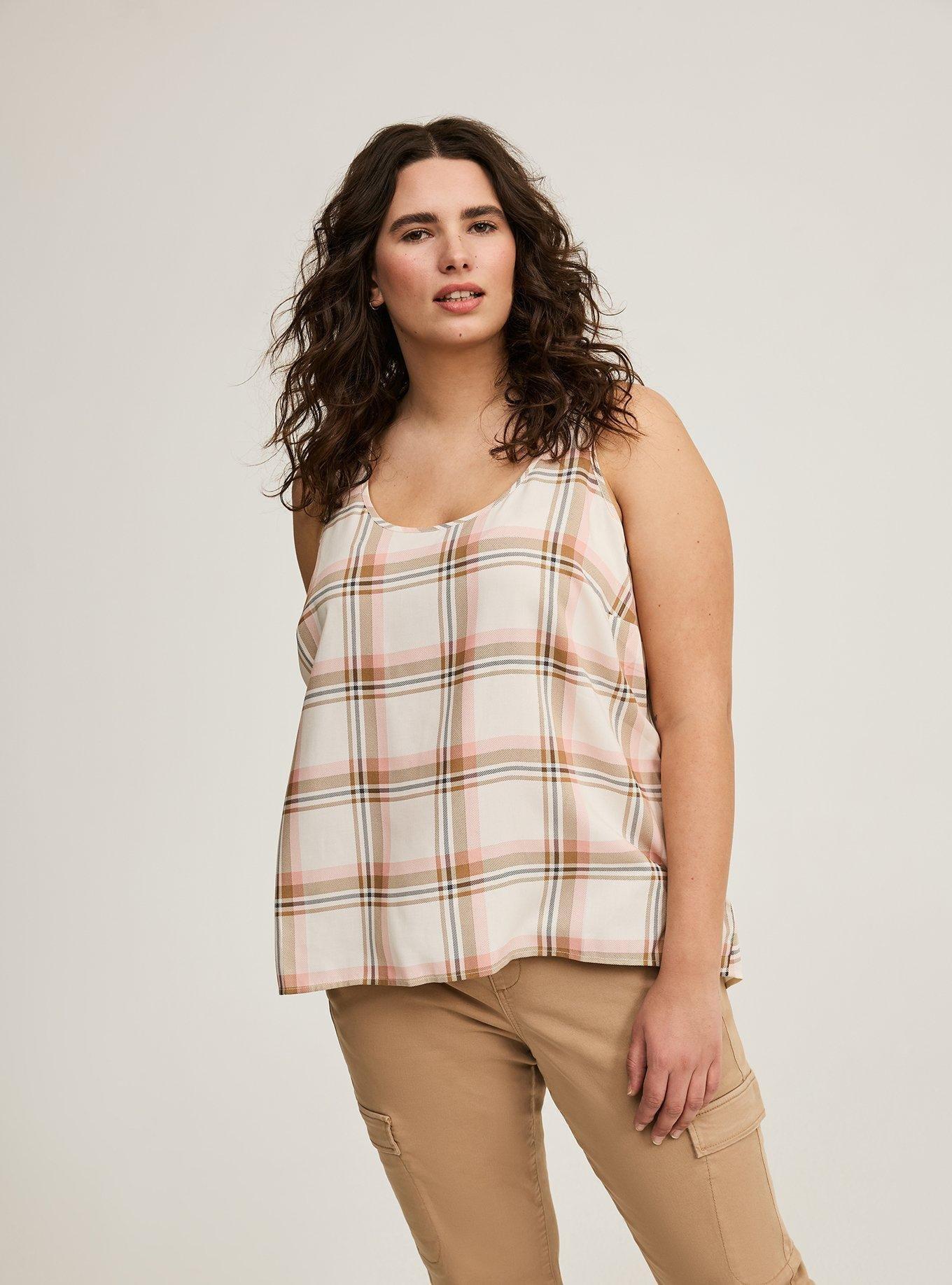 Hi-Low Challis Tank Top