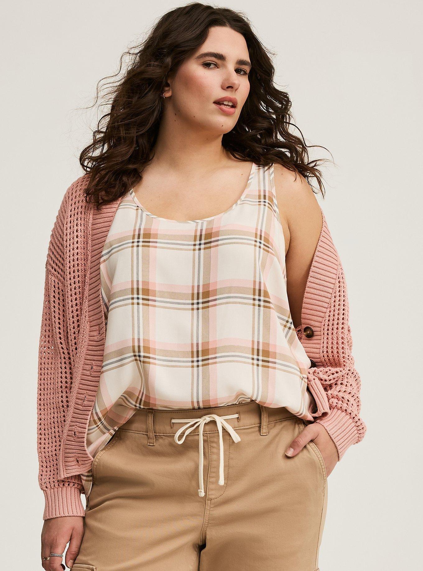 Hi-Low Challis Tank Top