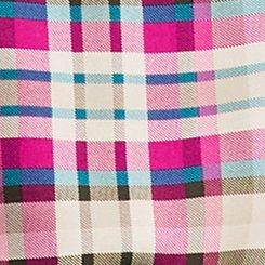 Plus Size Hi-Low Challis Tank Top, LEXA PLAID MULTI, swatch