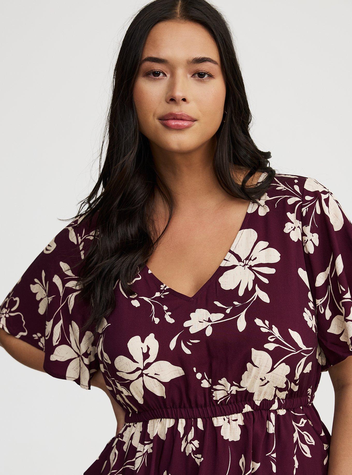 Challis V-Neck Mini Dress