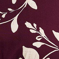 Plus Size Challis V-Neck Mini Dress, KAINA FLORAL WINTER BLOOM, swatch