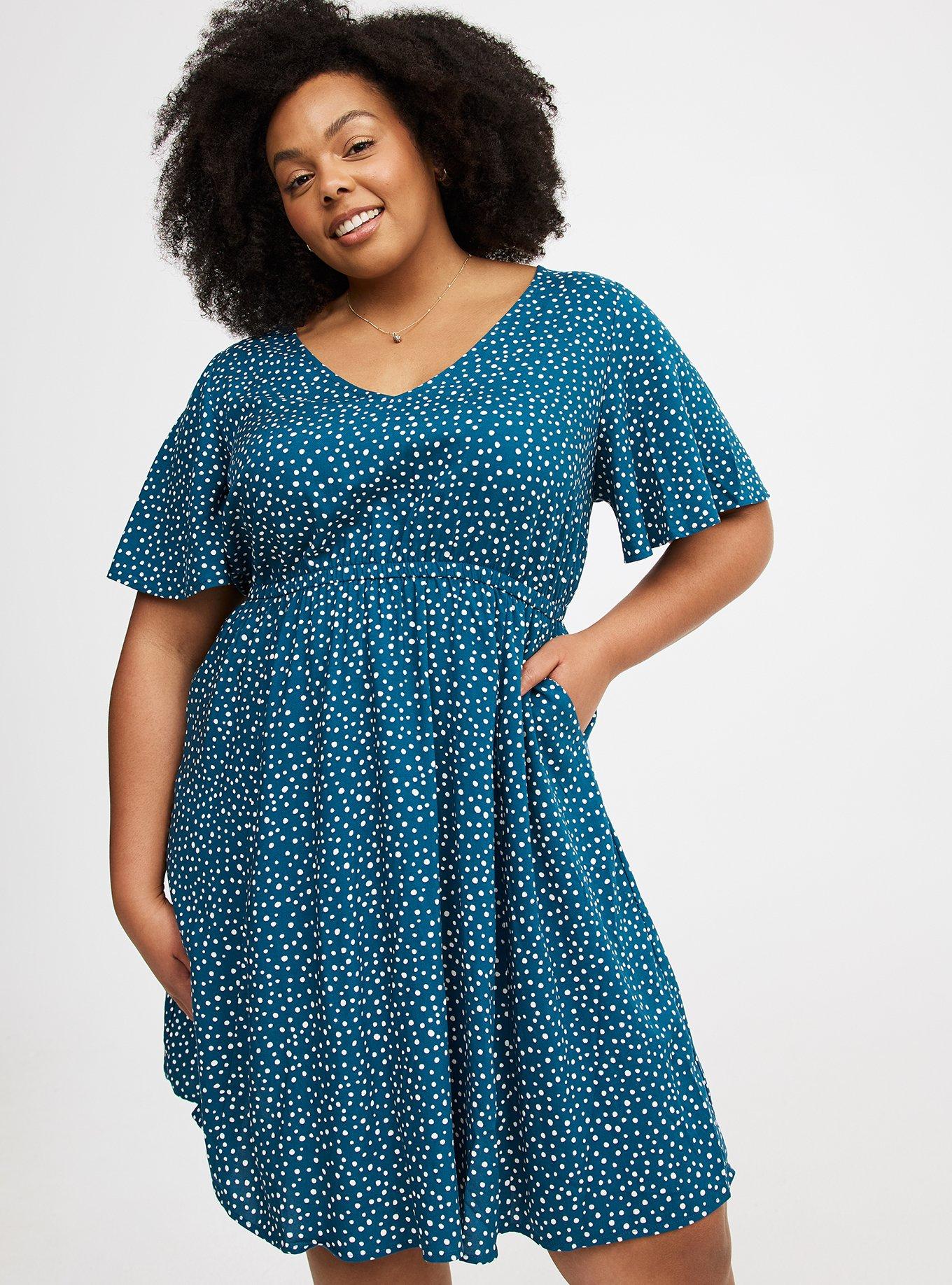Challis V-Neck Mini Dress
