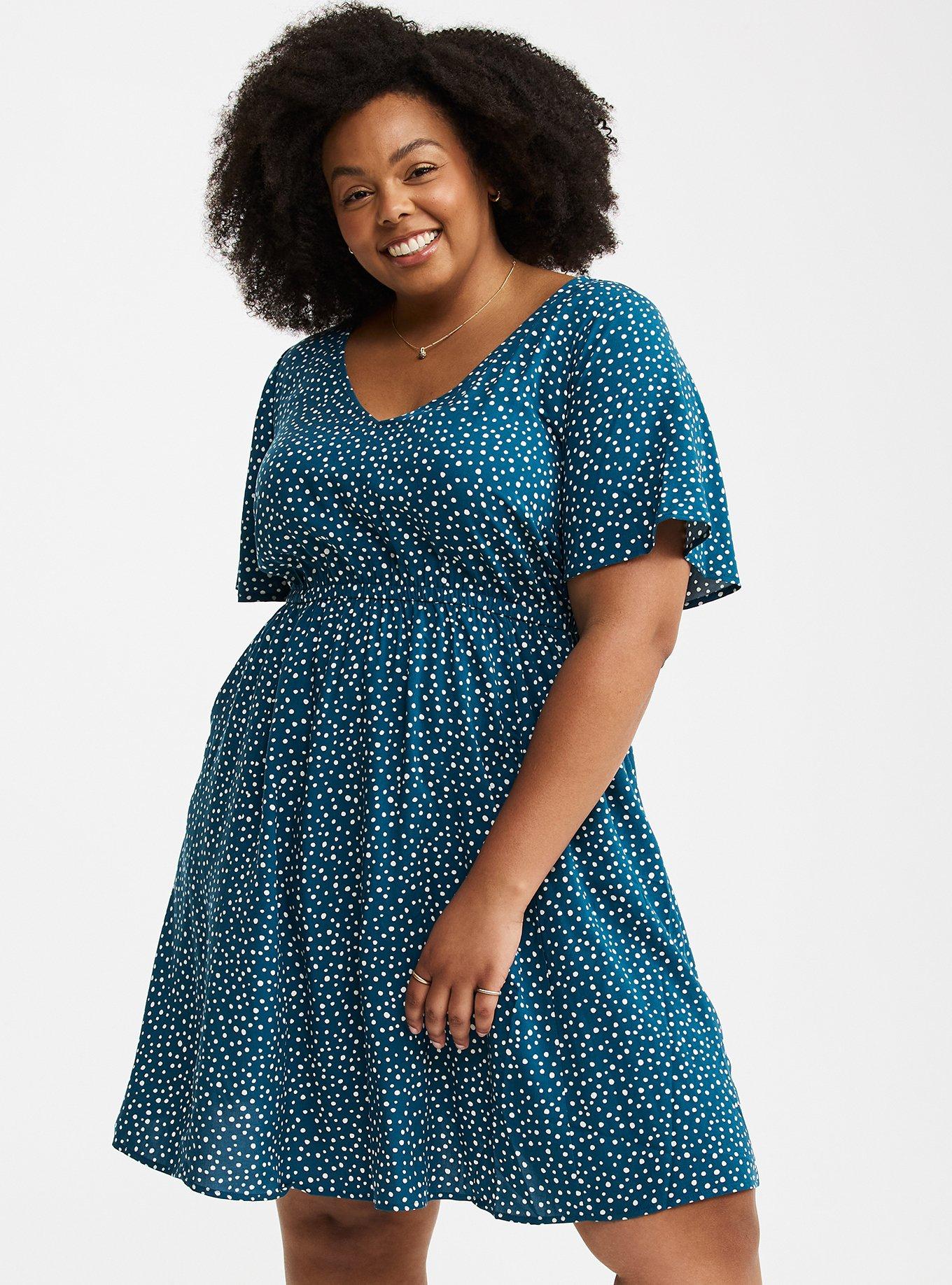 Challis V-Neck Mini Dress