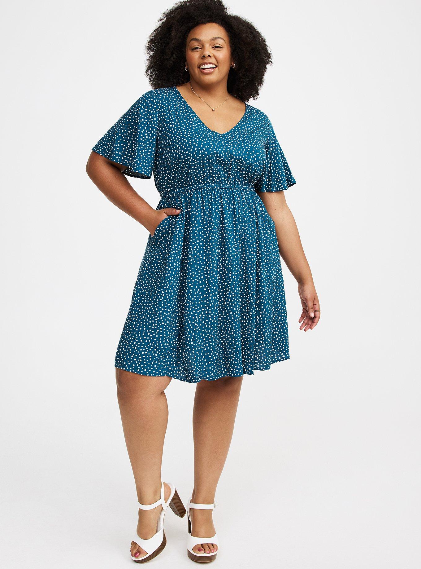 Challis V-Neck Mini Dress