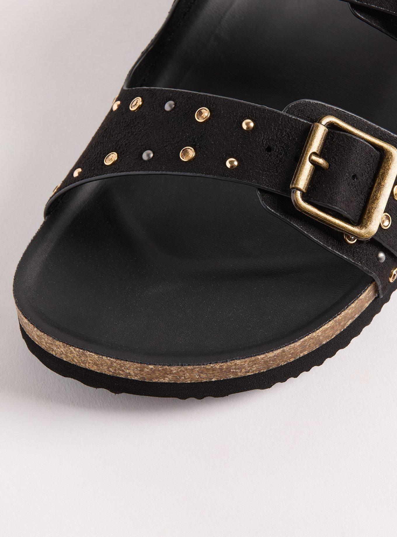 Studded Embellished Footbed Slide (WW