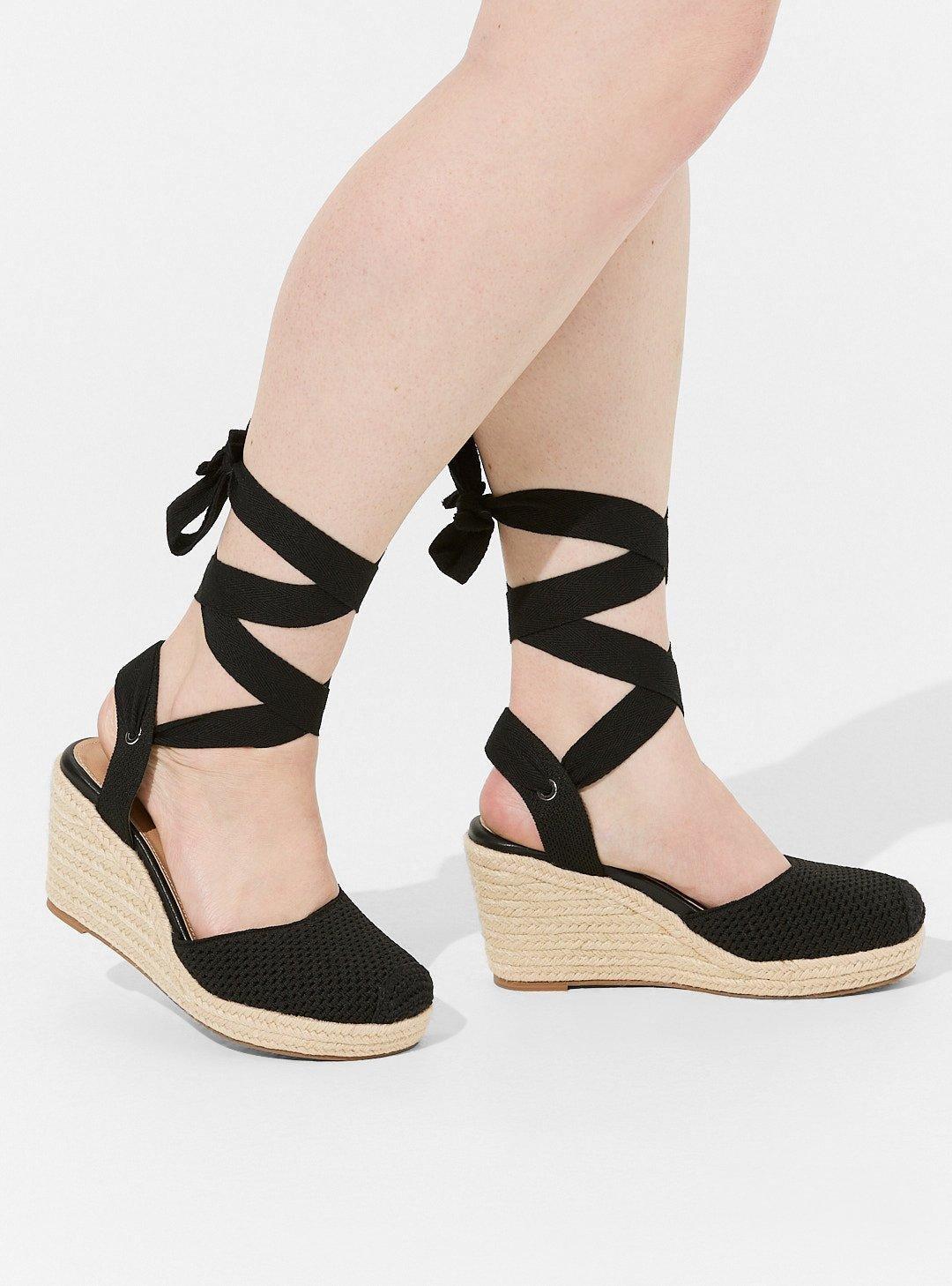 Ankle Wrap Espadrille Wedge (WW