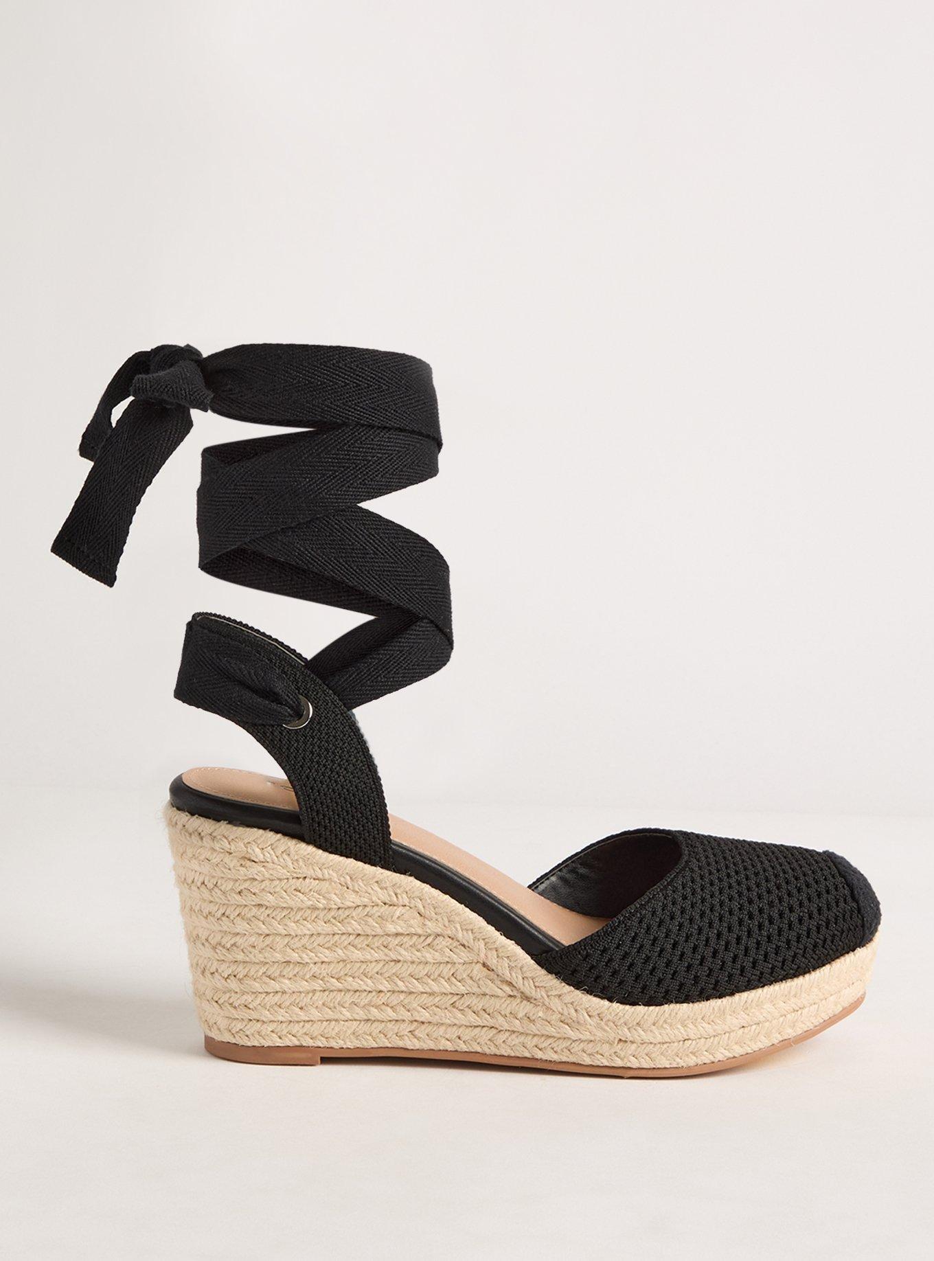 Ankle Wrap Espadrille Wedge (WW