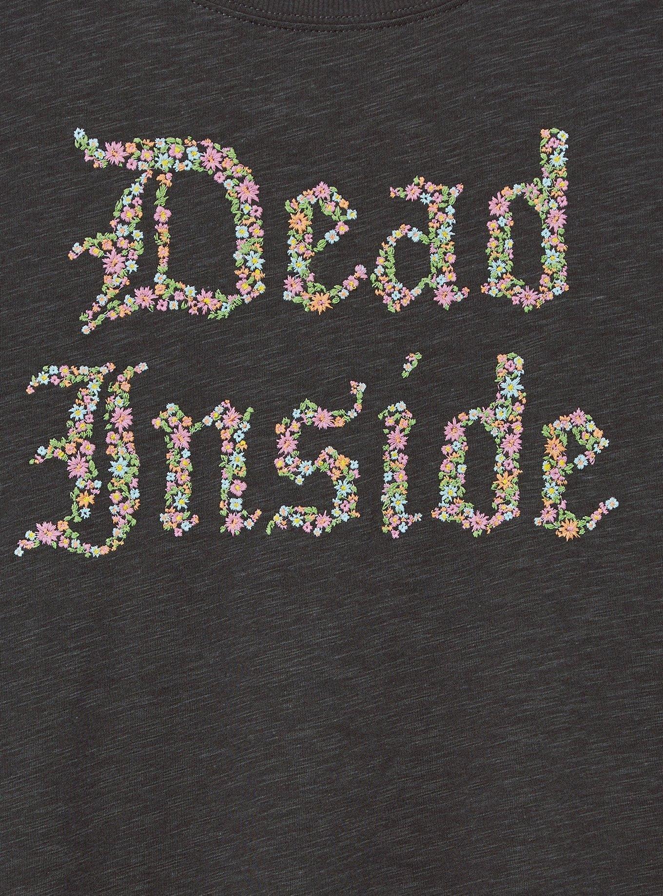 Dead Inside Vintage Slub Embroidered Tank