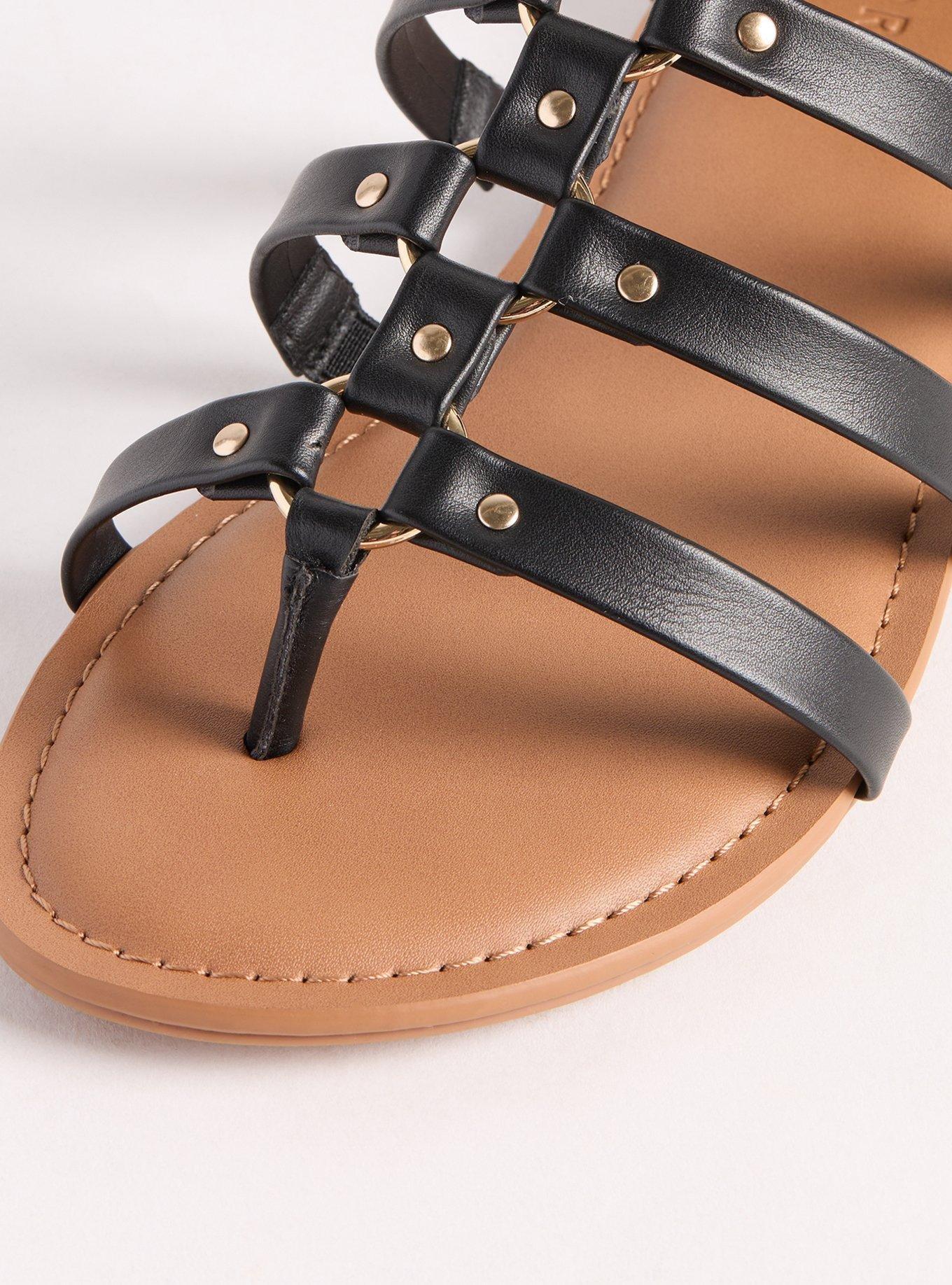 Gladiator Sandal With Hardware (WW)