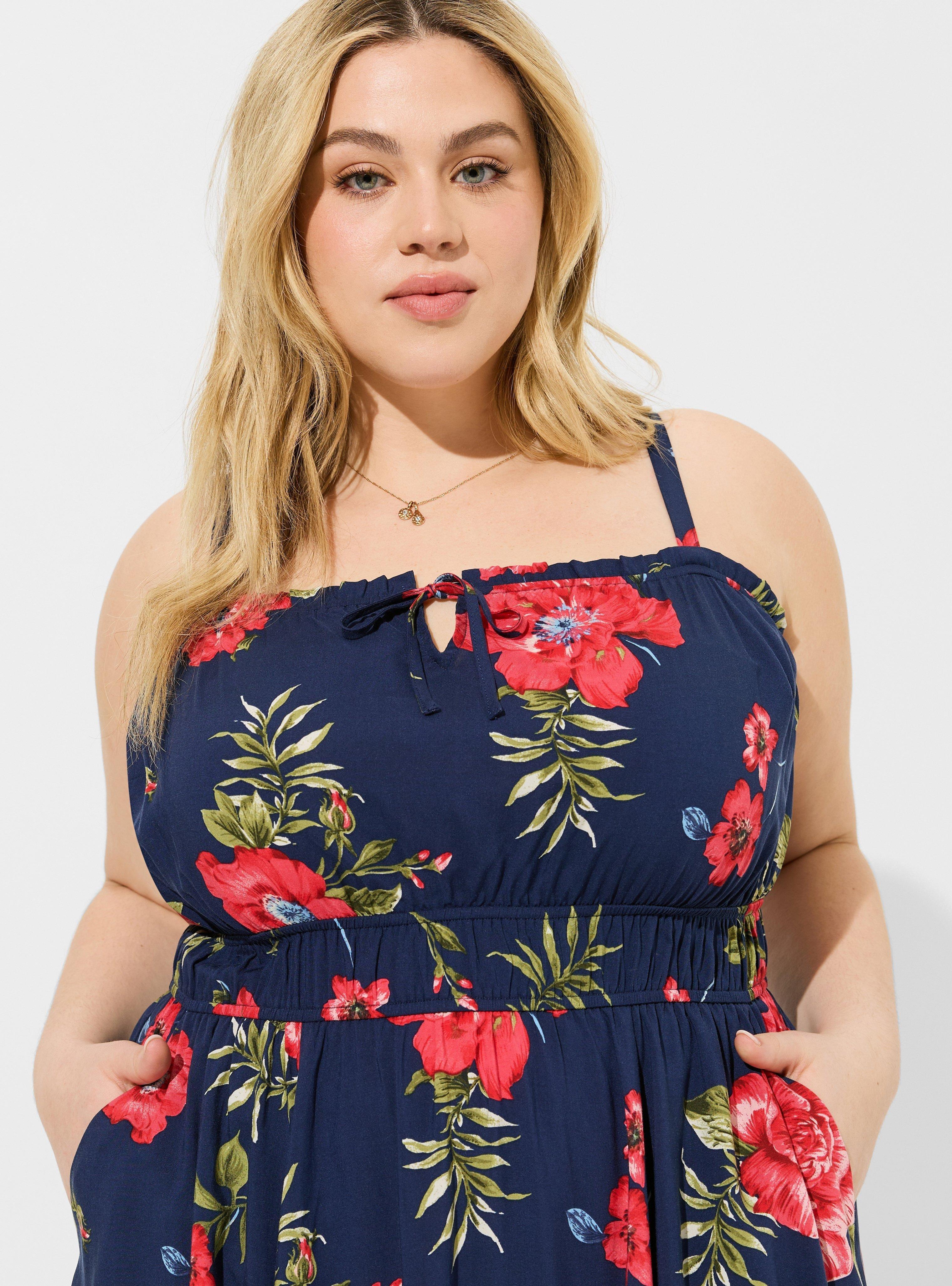 Sleeveless A-Line Midi Dress