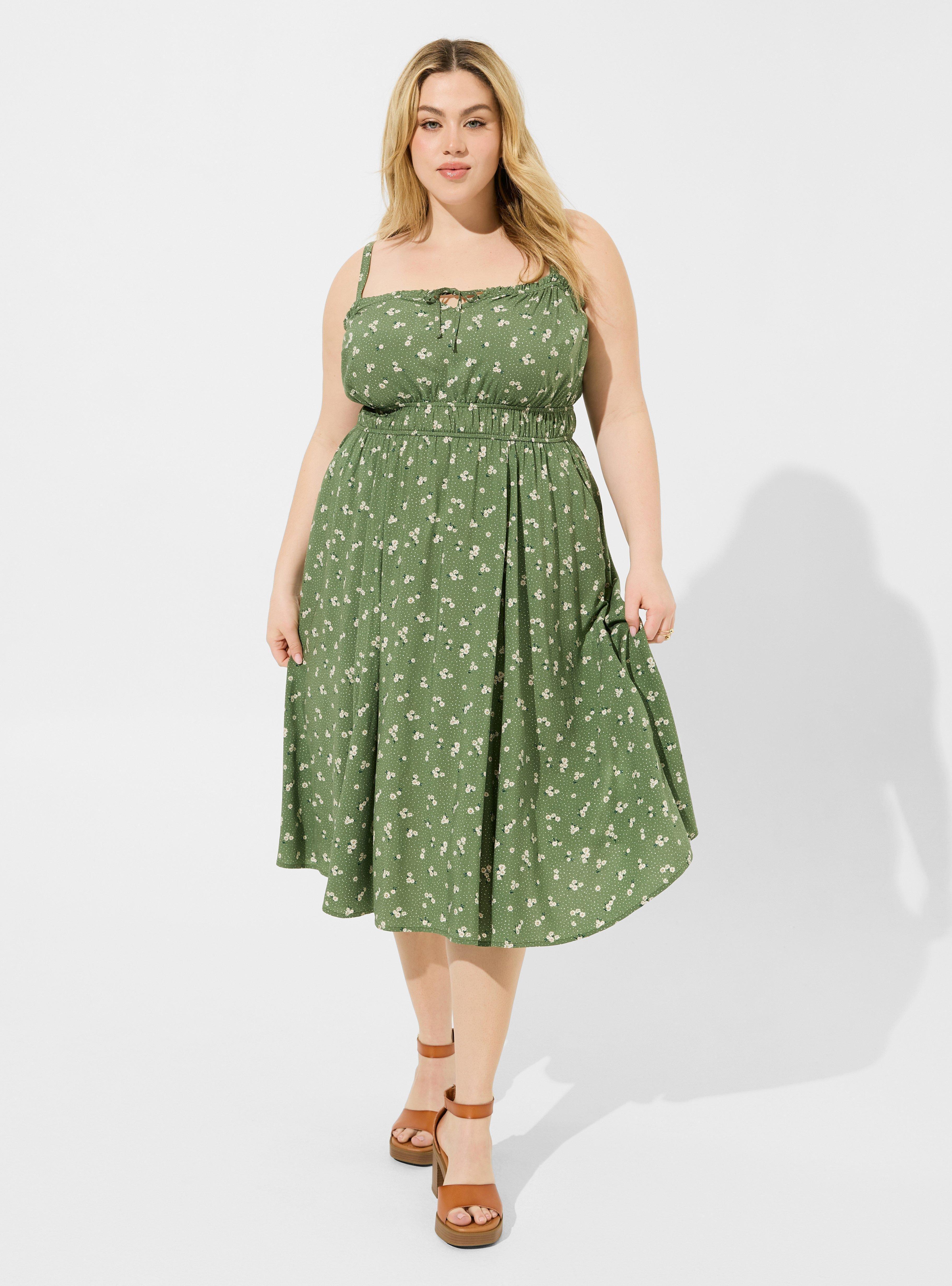 Plus Size - A-Line Midi Dress