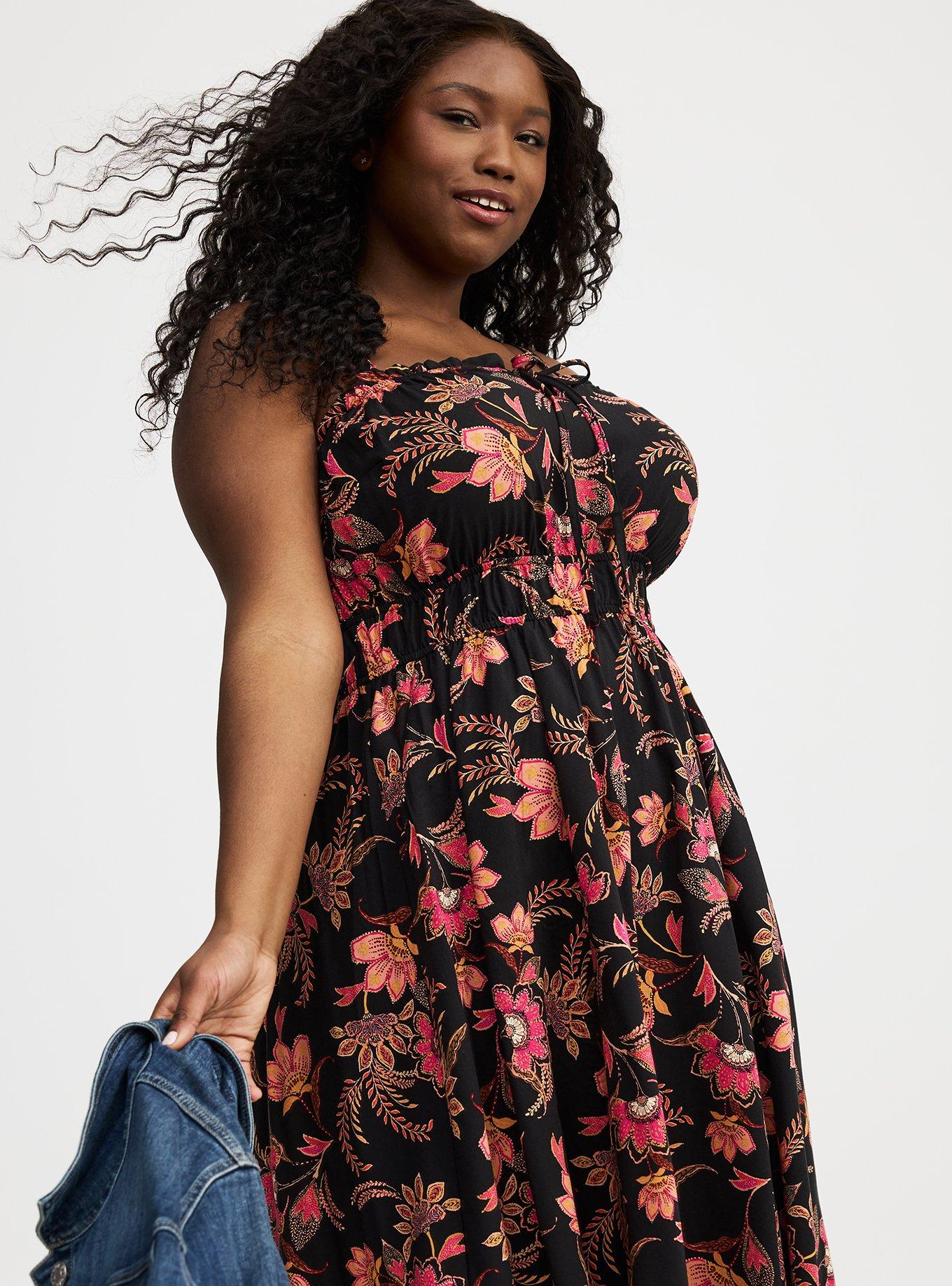 Sleeveless A-Line Midi Dress