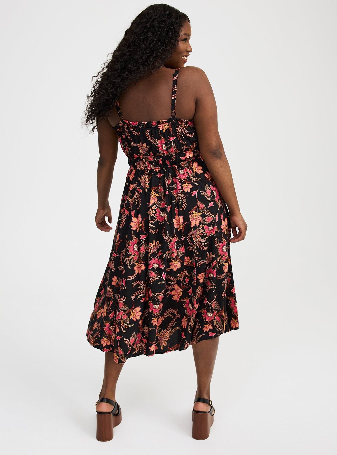 Sleeveless A-Line Midi Dress