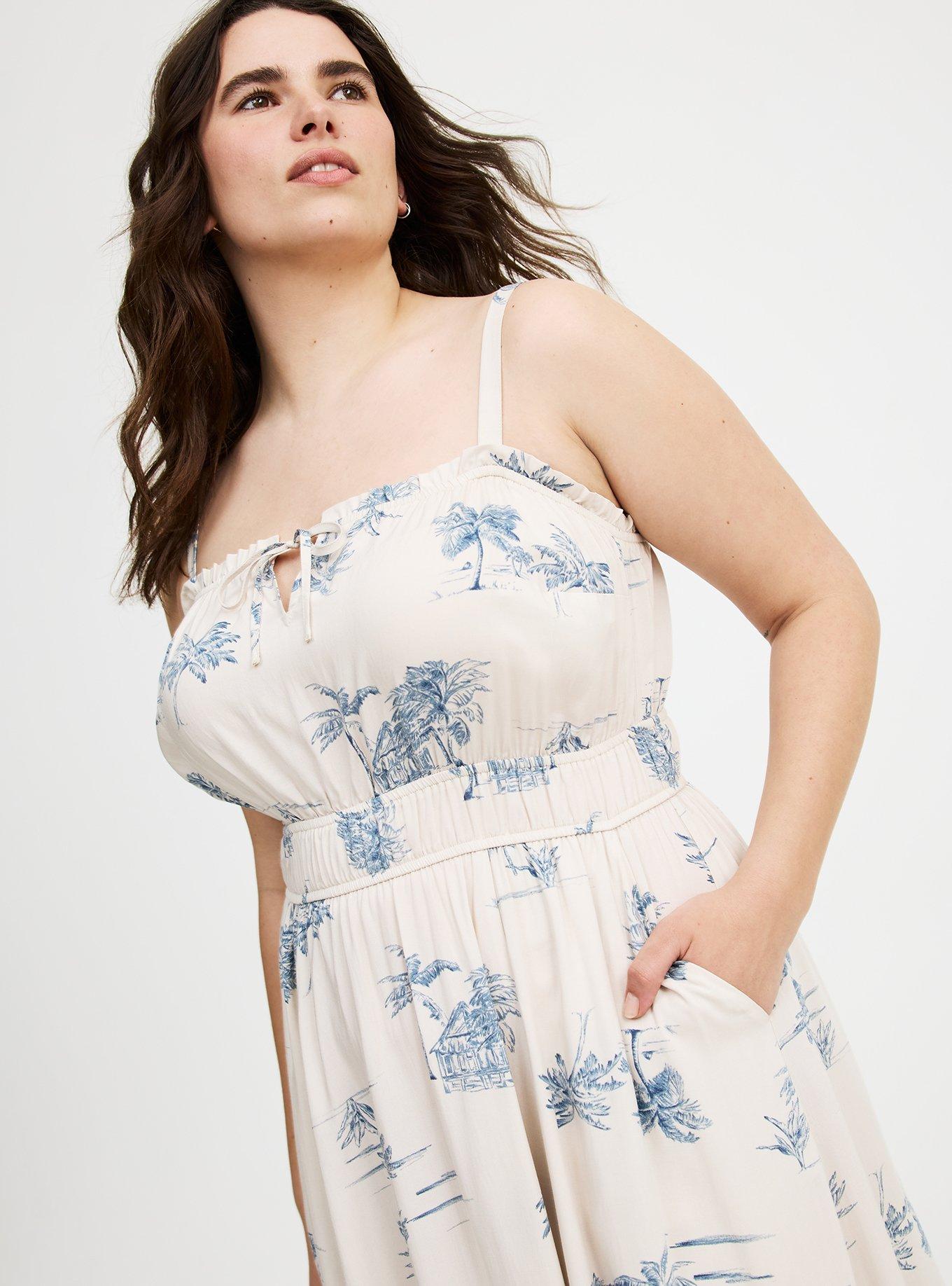 Sleeveless A-Line Midi Dress